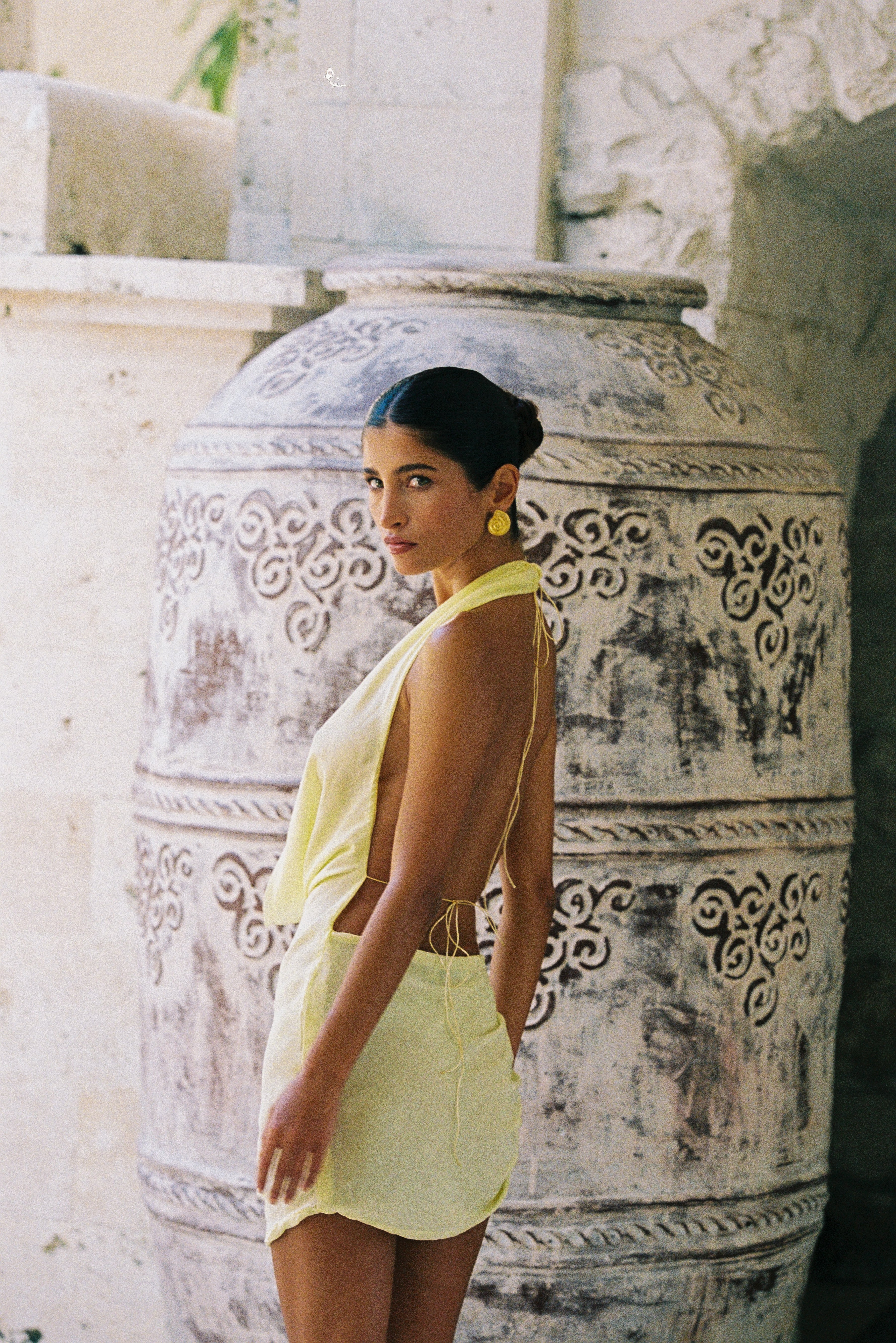 ISABELLE MINI DRESS | LEMON