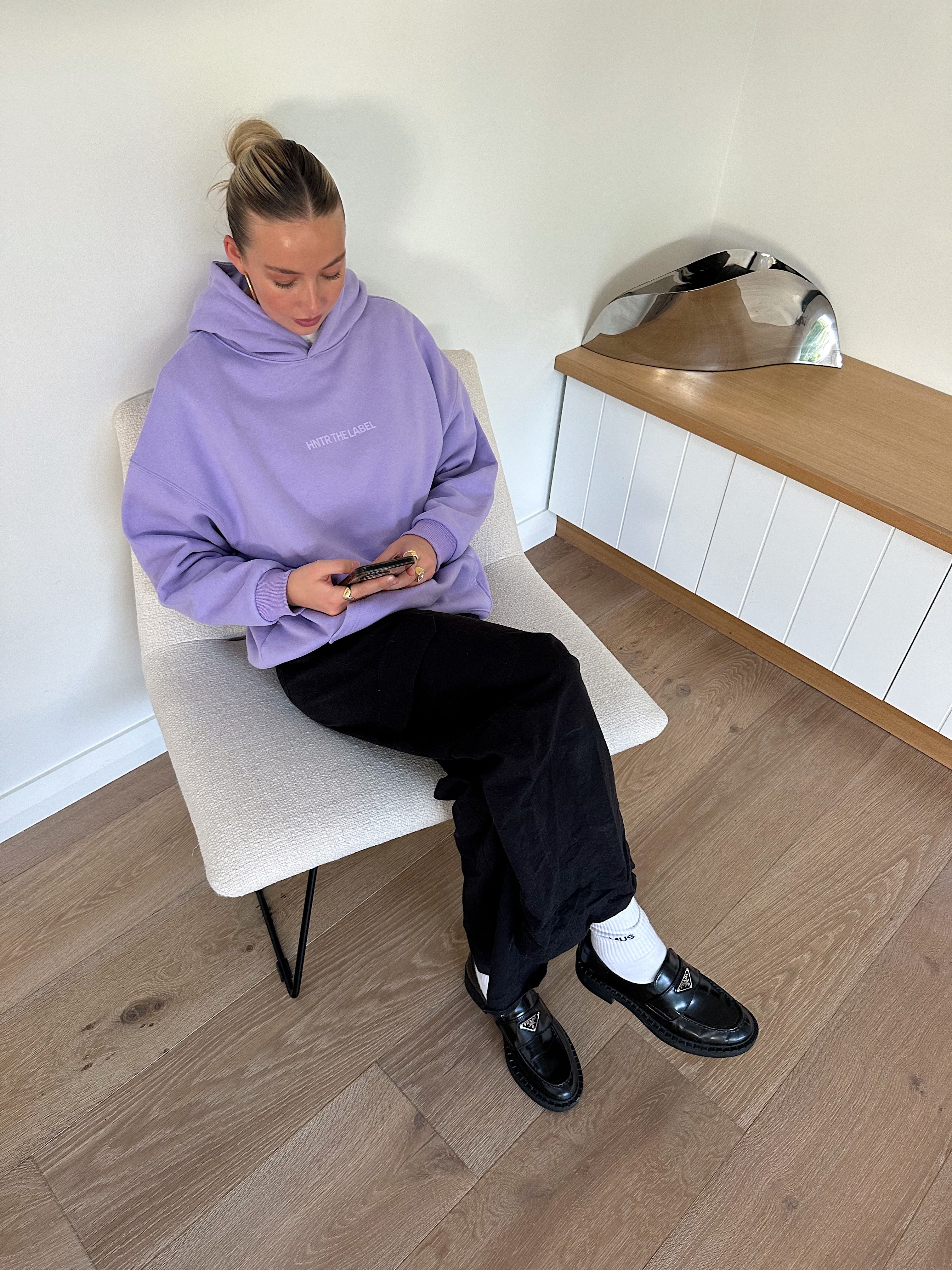 HNTR PUFF HOOD LILAC | EX SHOP STOCK HNTR THE LABEL