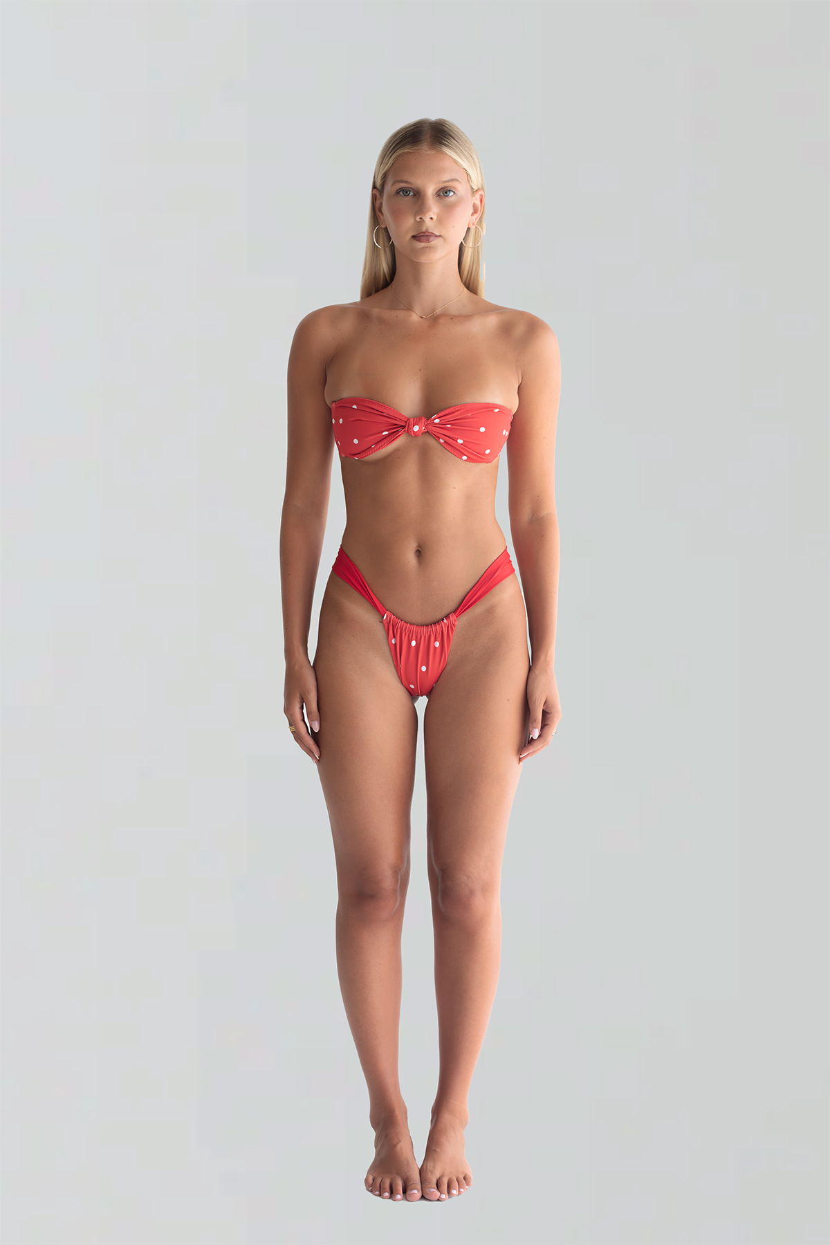 LEME PANT | RED POLKA