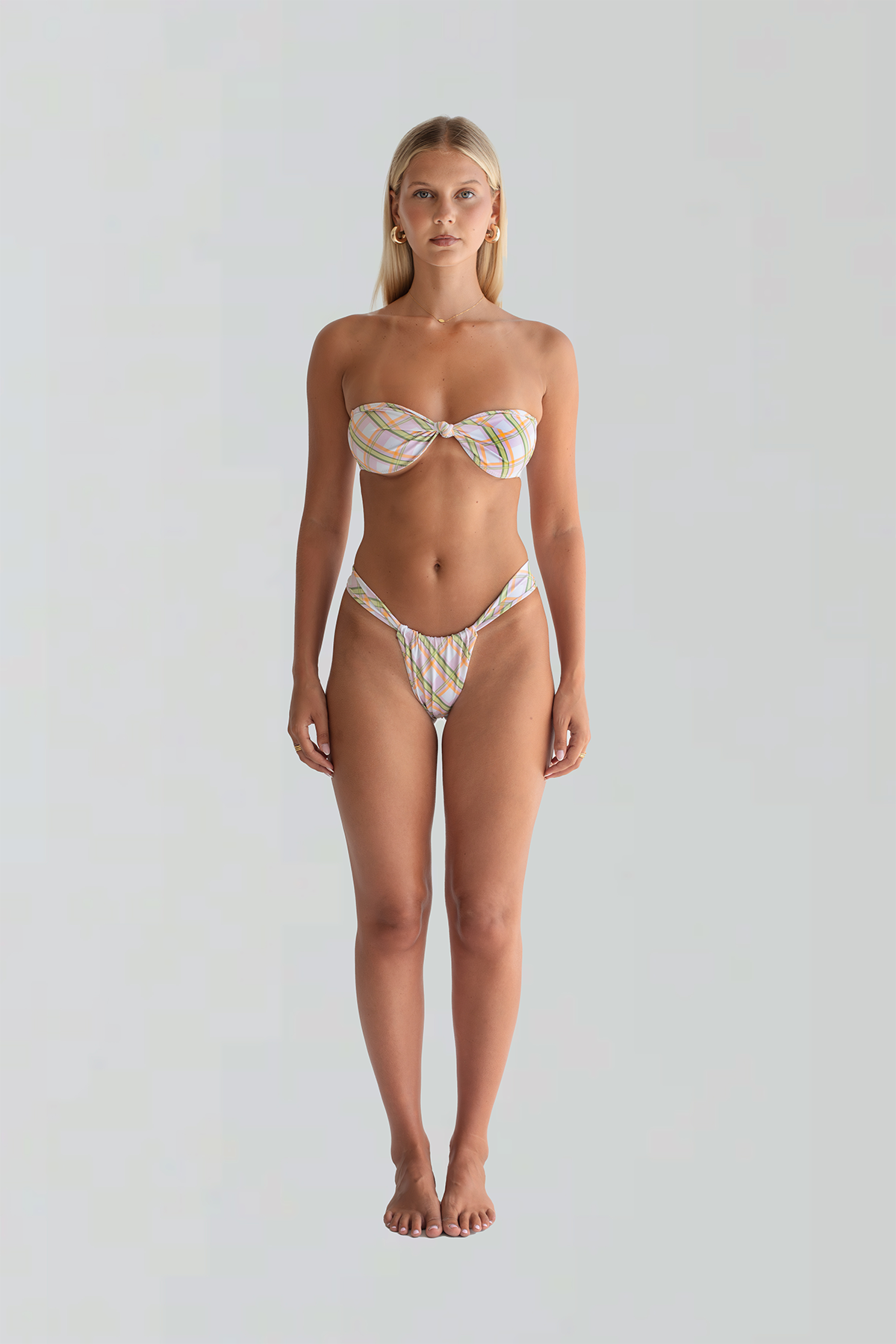 SLOANIE KNOT BANDEAU | PLAID