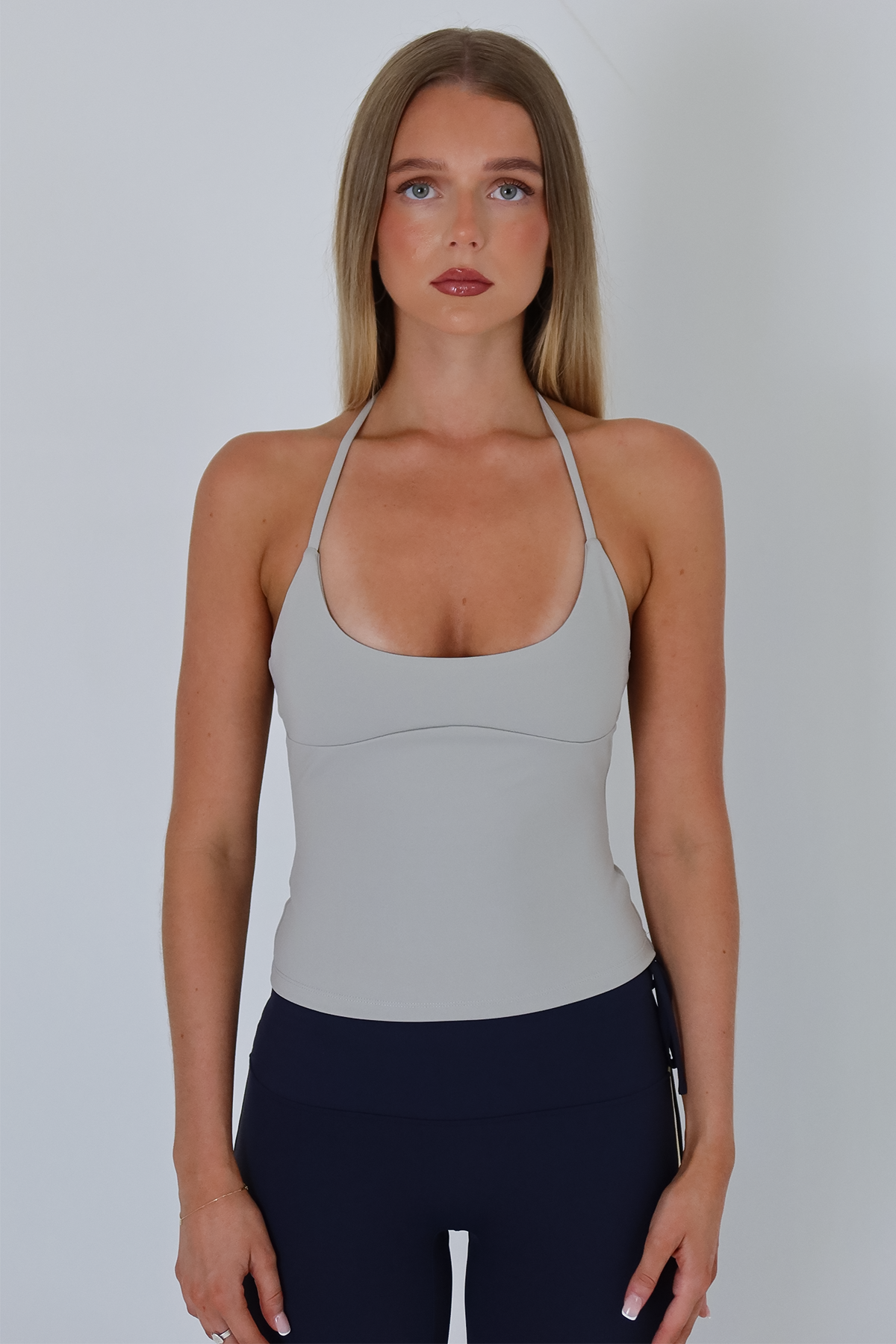 HALTER TANK | TAUPE HNTR THE LABEL
