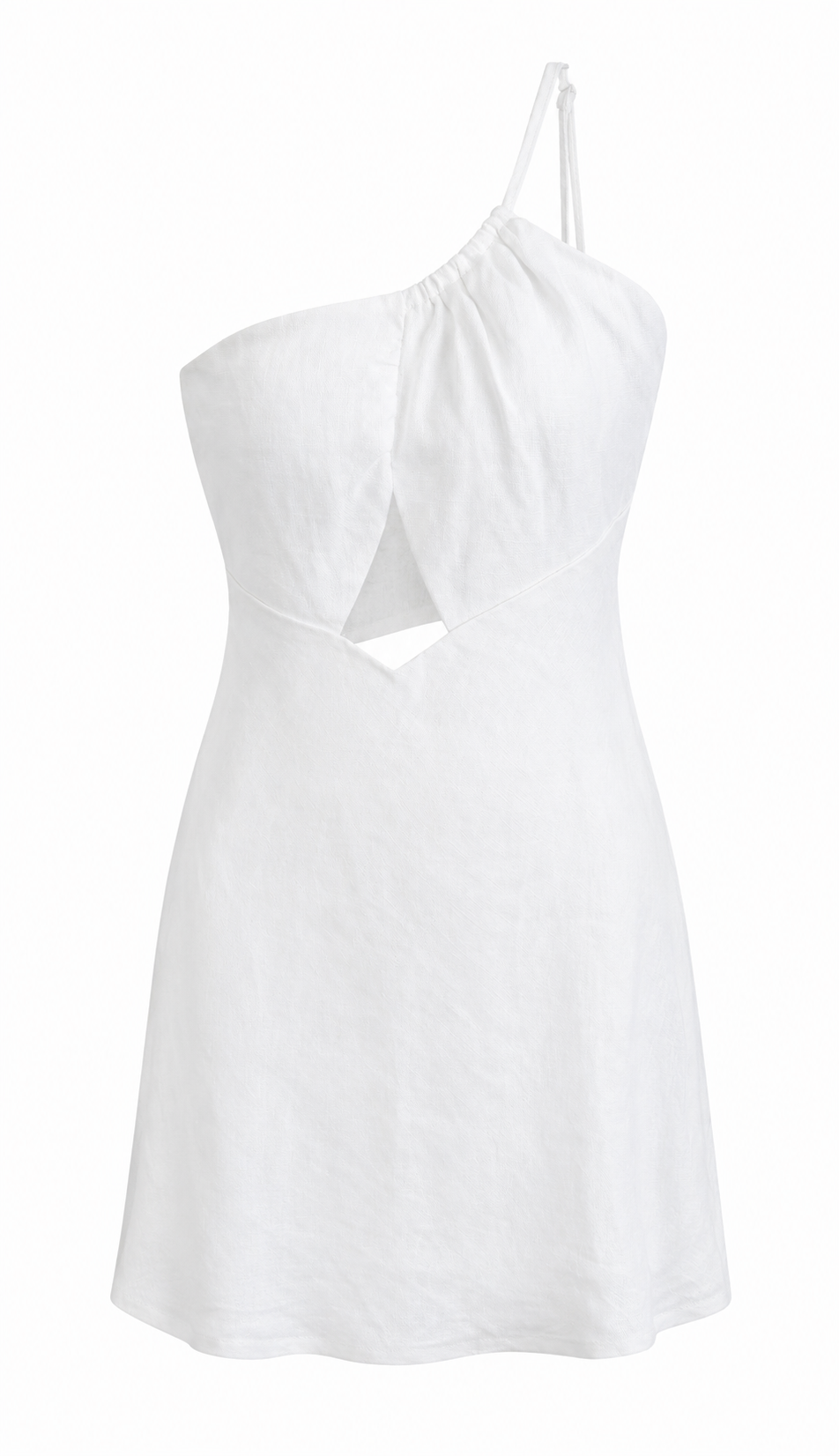LINEN MINI DRESS WHITE | UNRELEASED SAMPLE HNTR THE LABEL