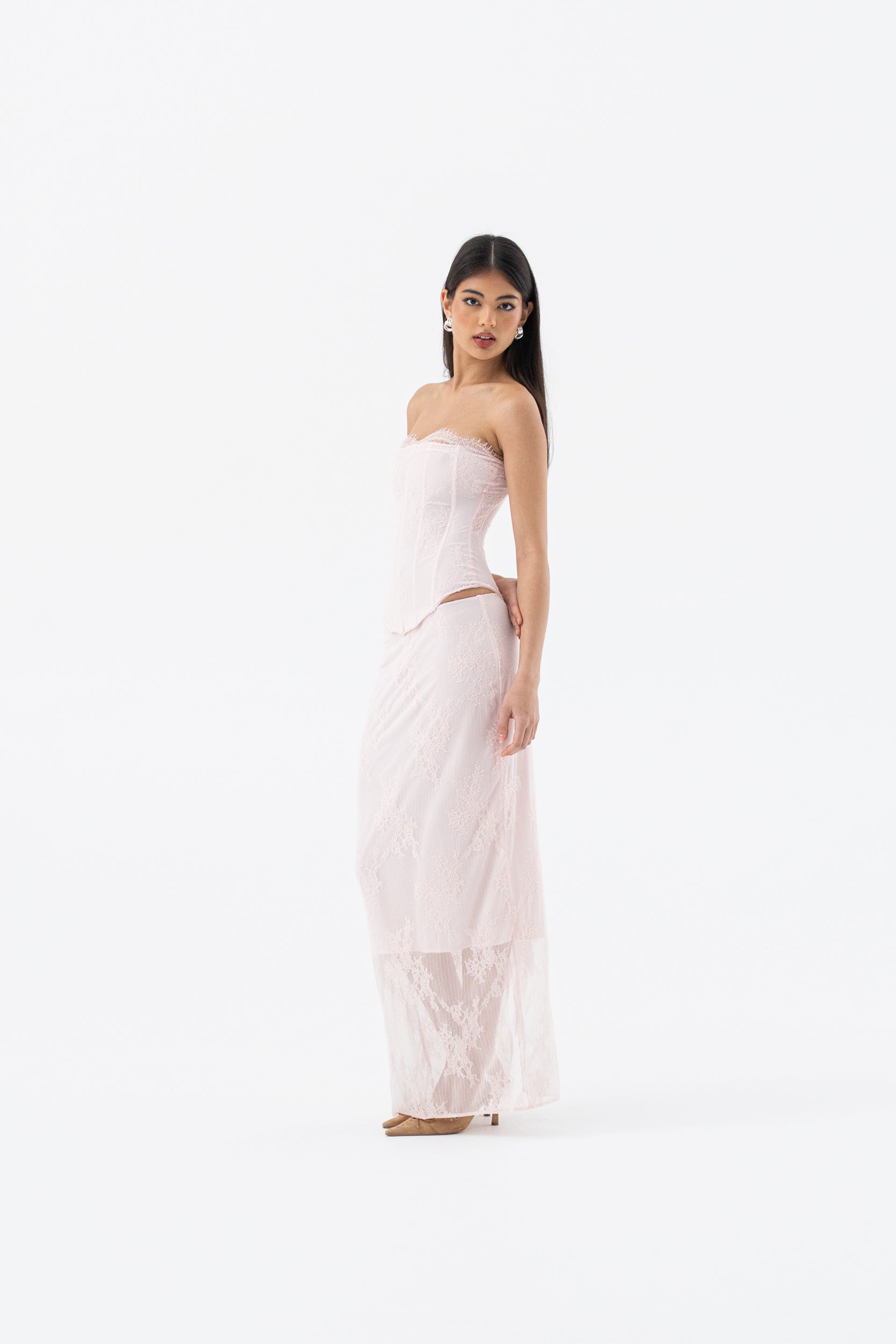 INEZ MAXI SKIRT | BLUSH HNTR THE LABEL