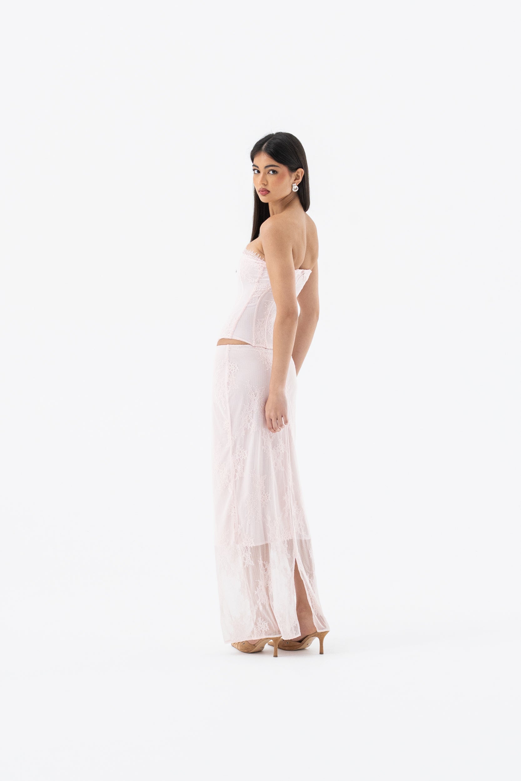 INEZ MAXI SKIRT | BLUSH HNTR THE LABEL