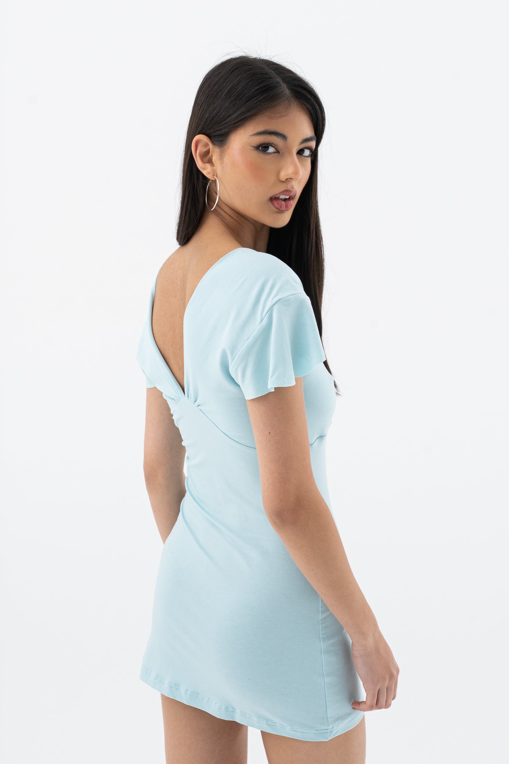 MADDI MINI DRESS | AQUA HNTR THE LABEL