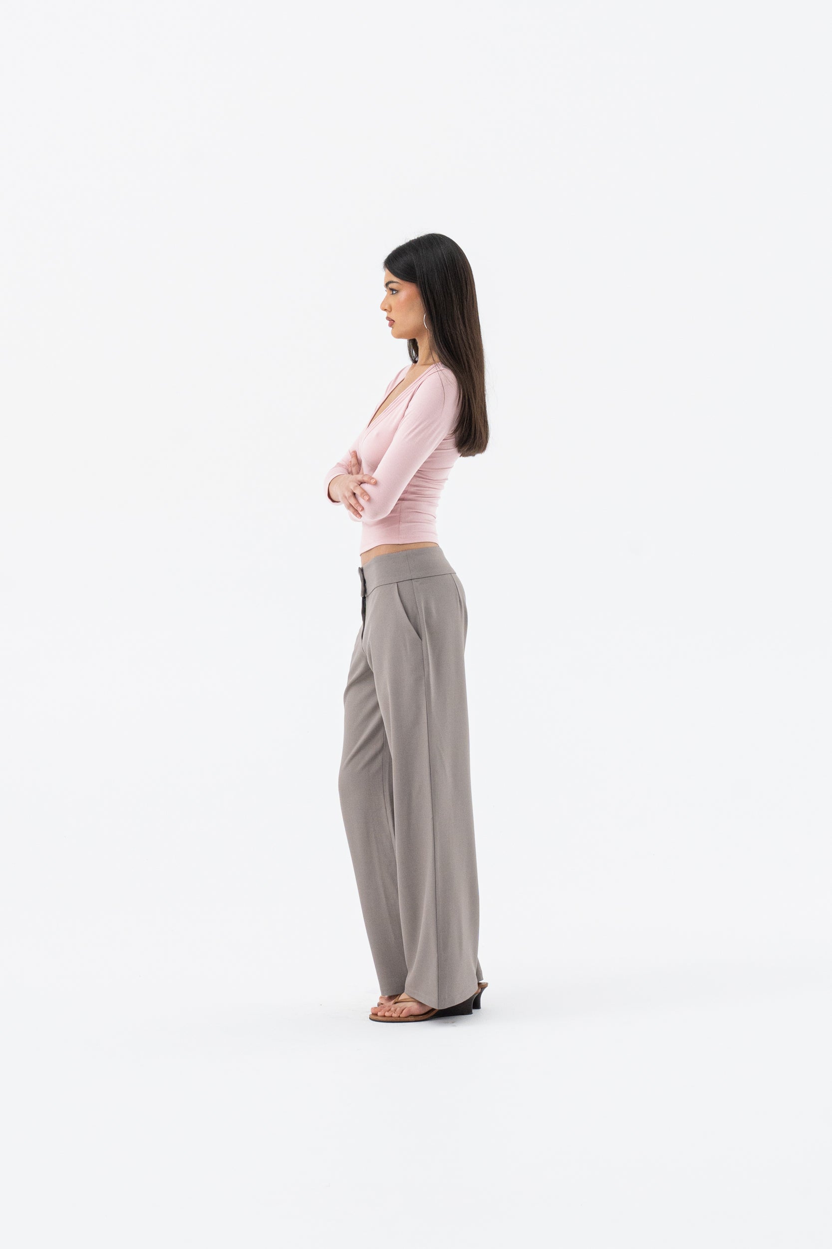 SOF LOW RISE PANT | GREY HNTR THE LABEL