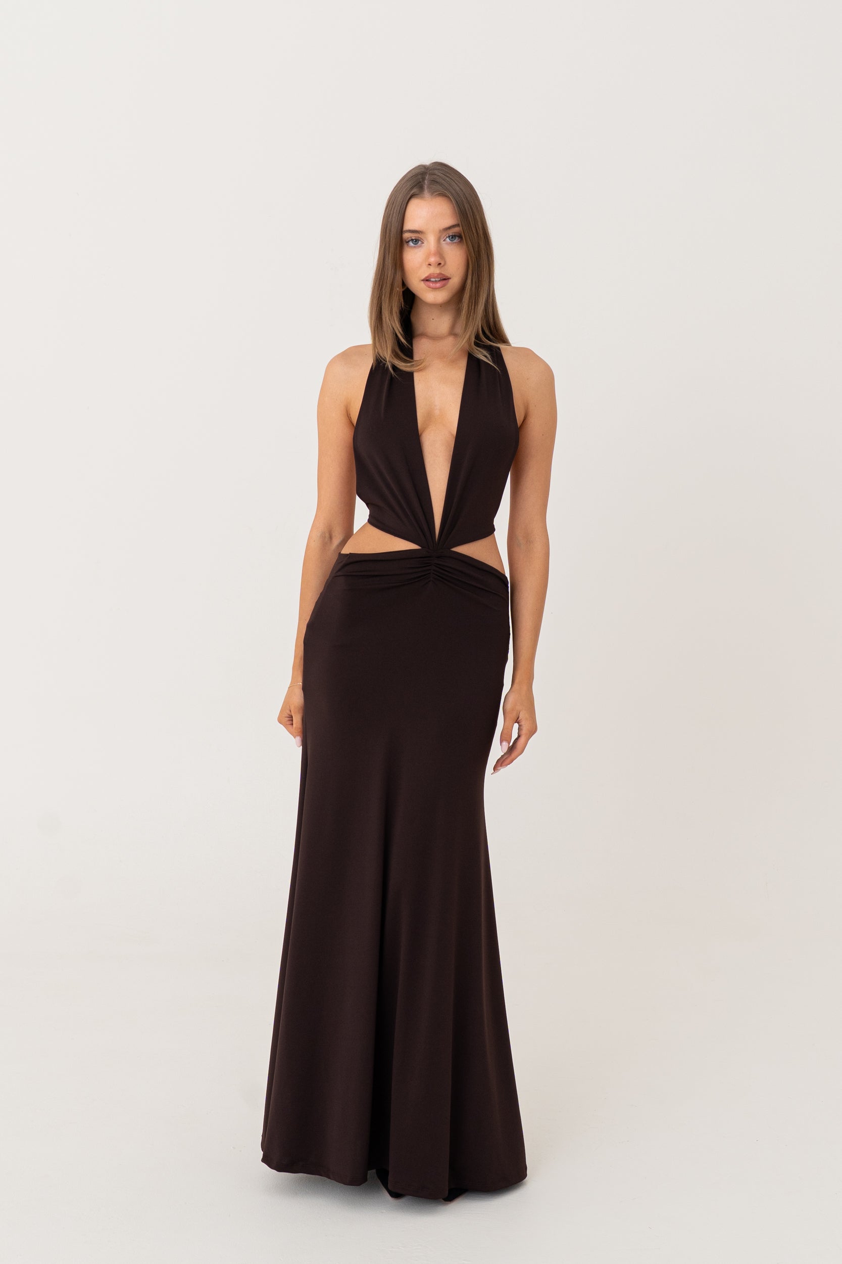 AZALEA DRESS | BROWN