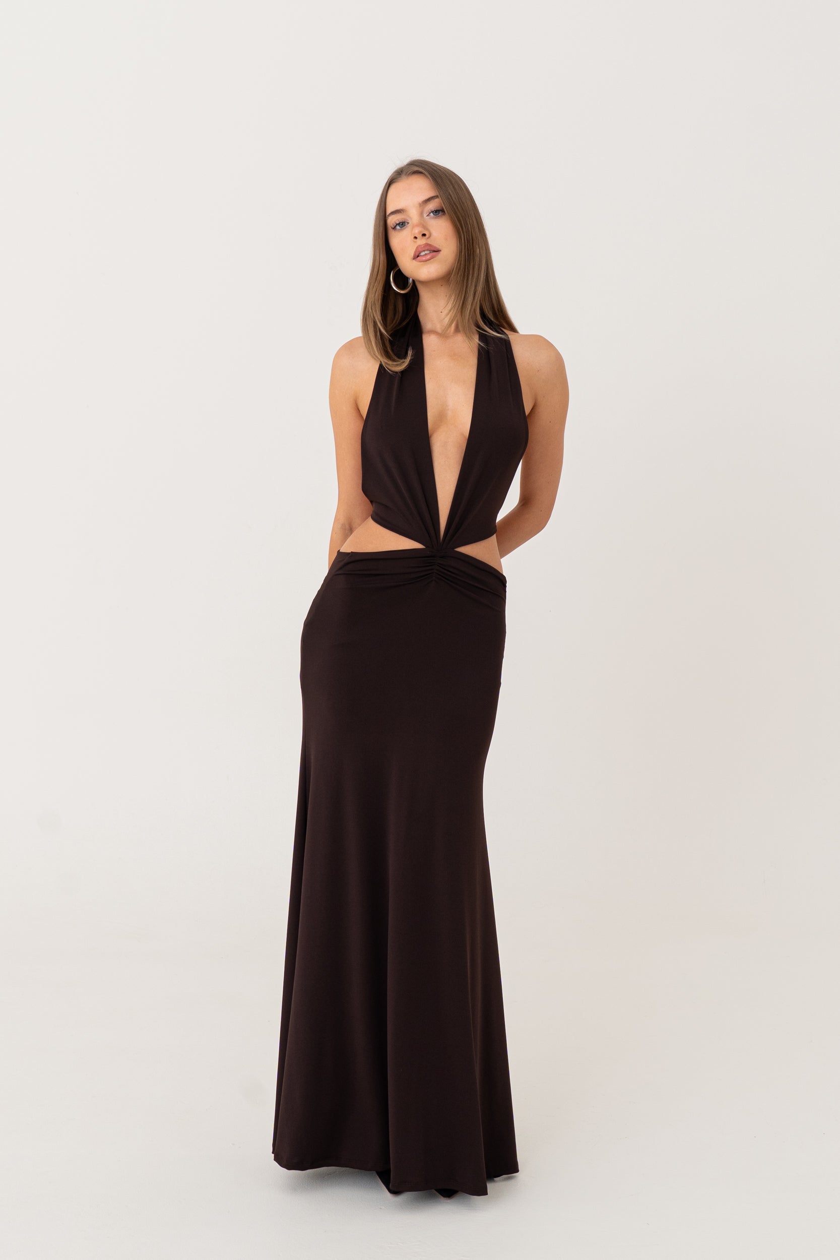 AZALEA DRESS | BROWN