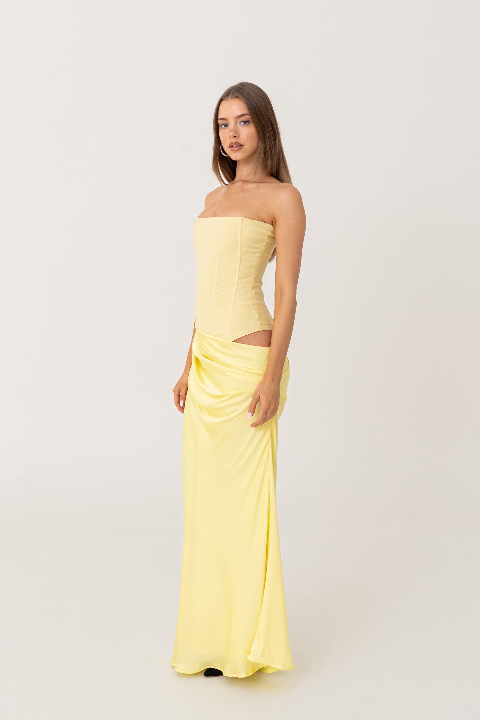 HUXLEY GOWN | LEMON