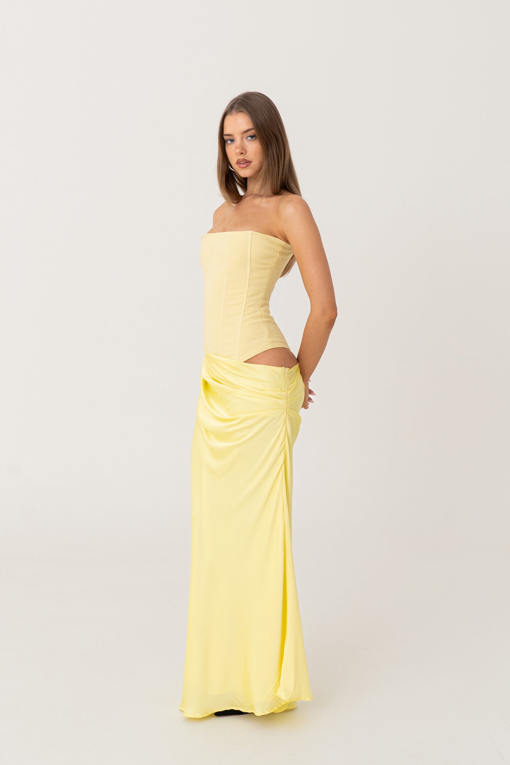 HUXLEY GOWN | LEMON