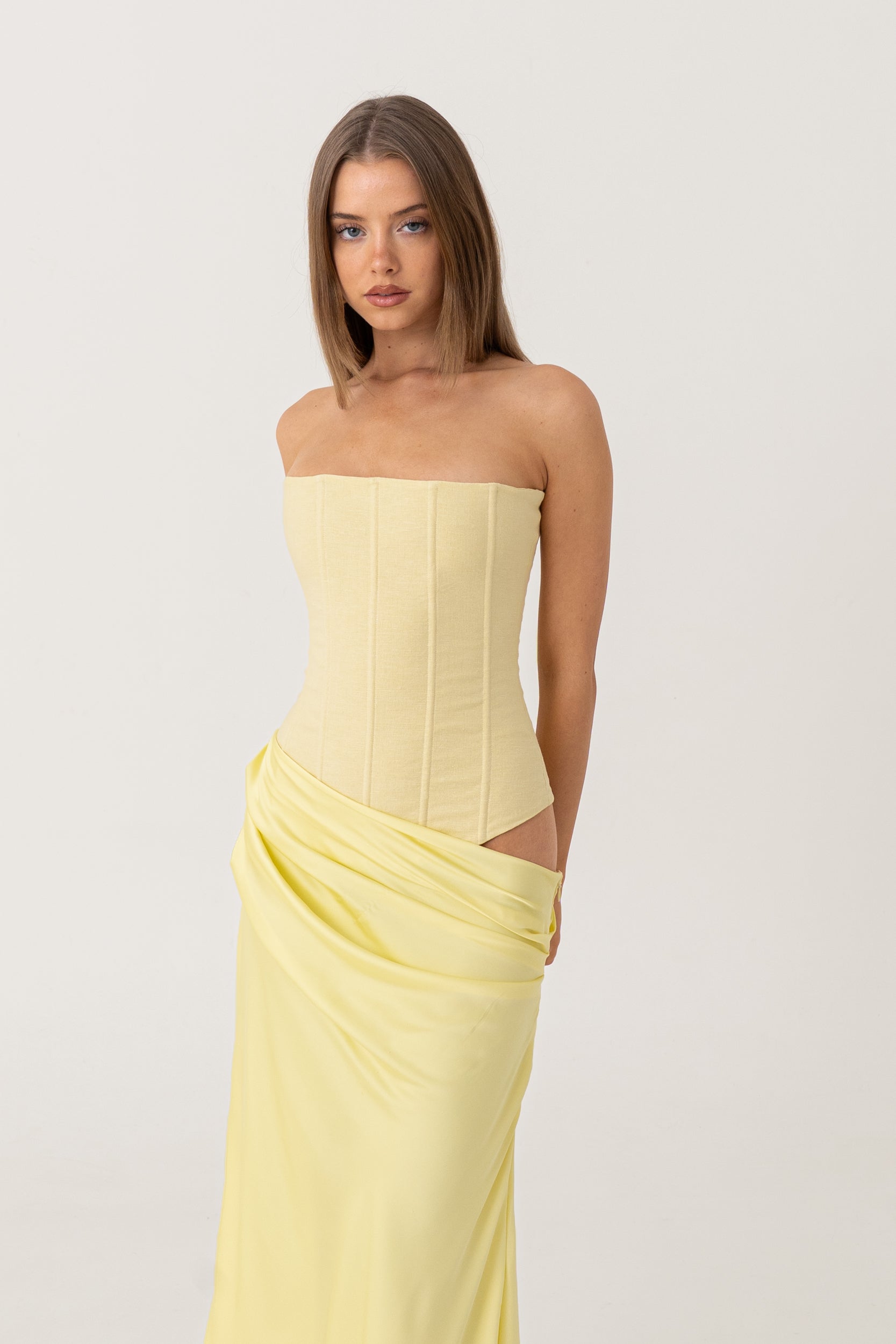 HUXLEY GOWN | LEMON