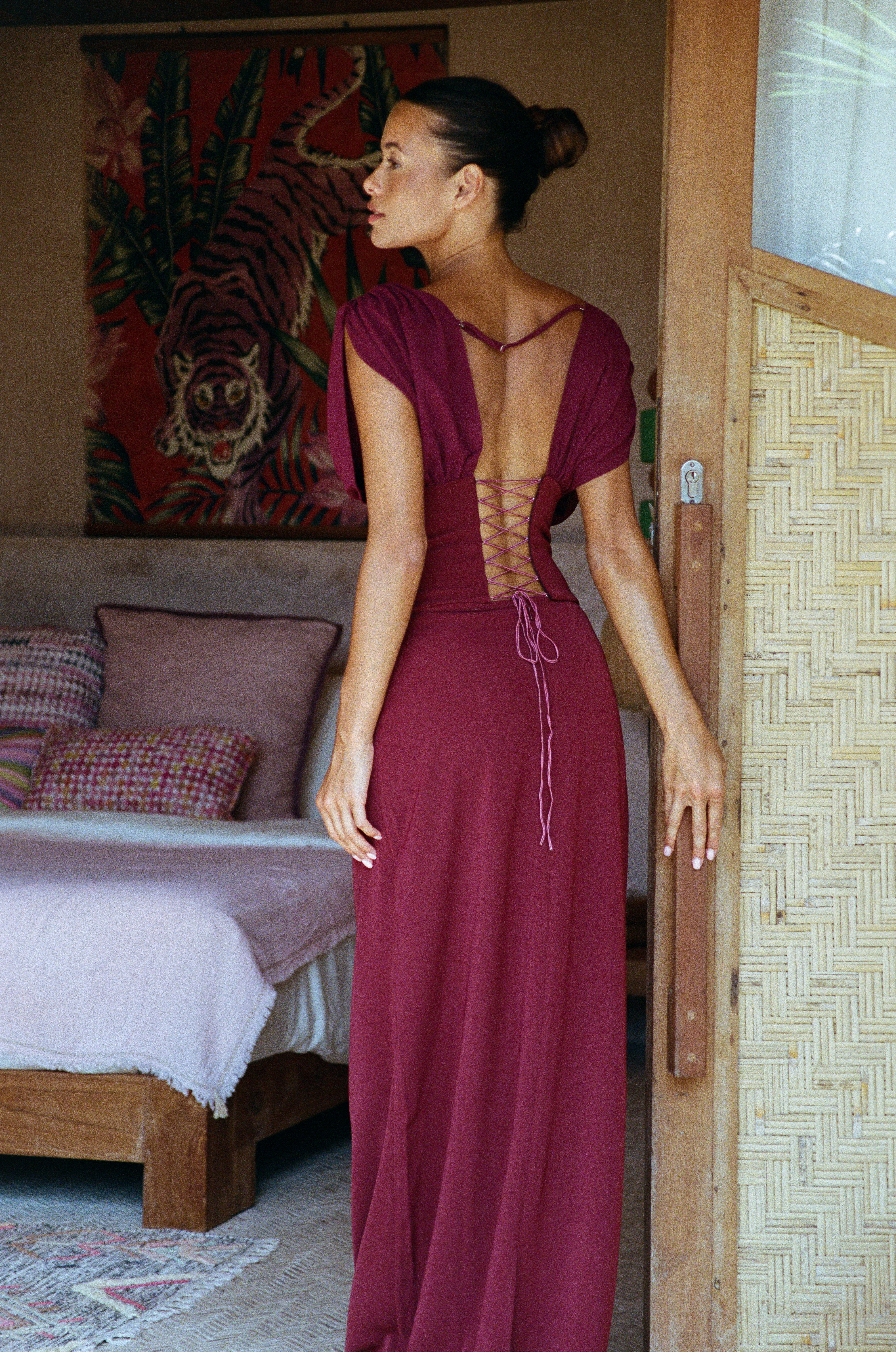 KAIA GOWN | WINE HNTR THE LABEL