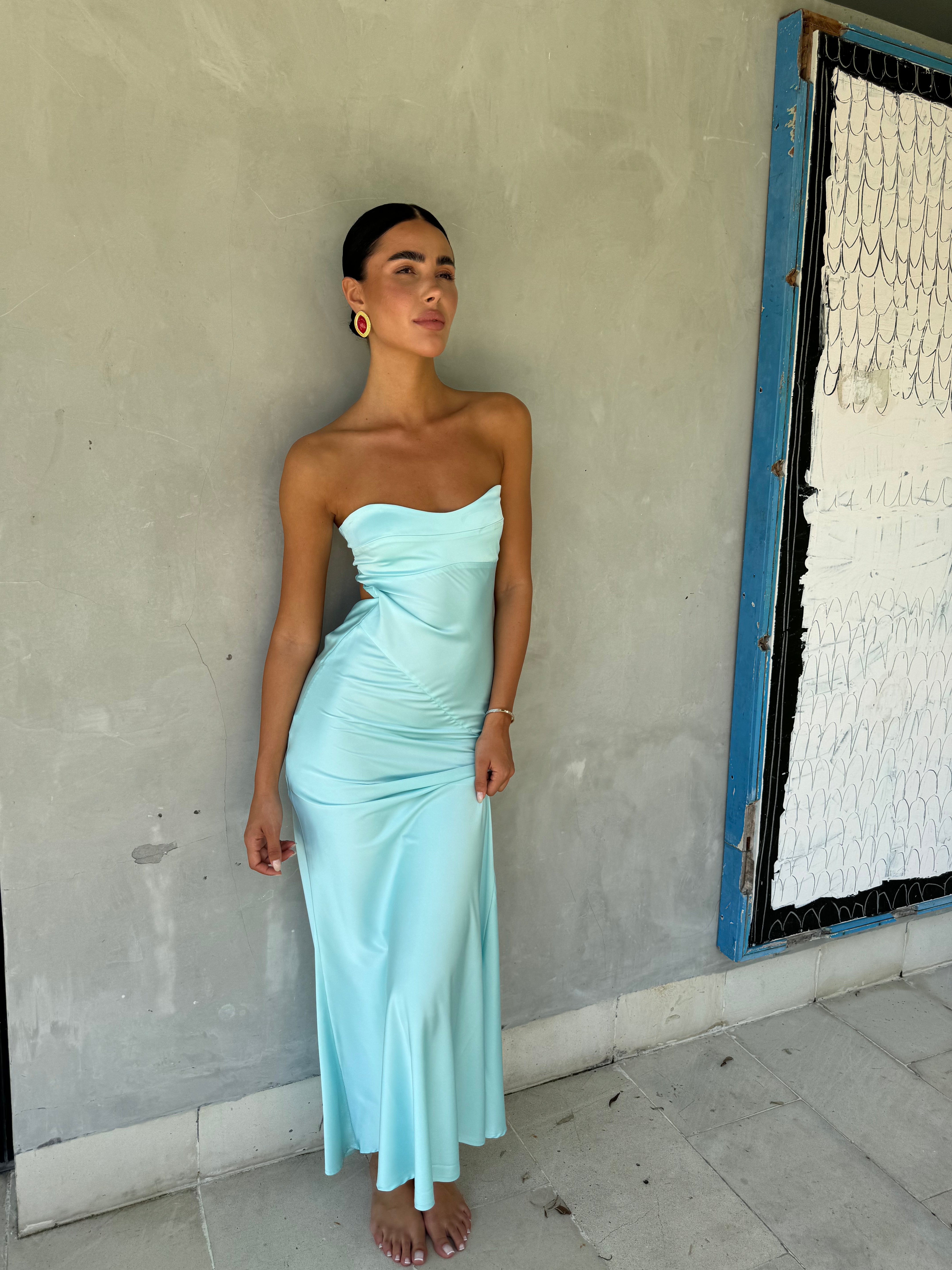 HUGO GOWN - AQUA