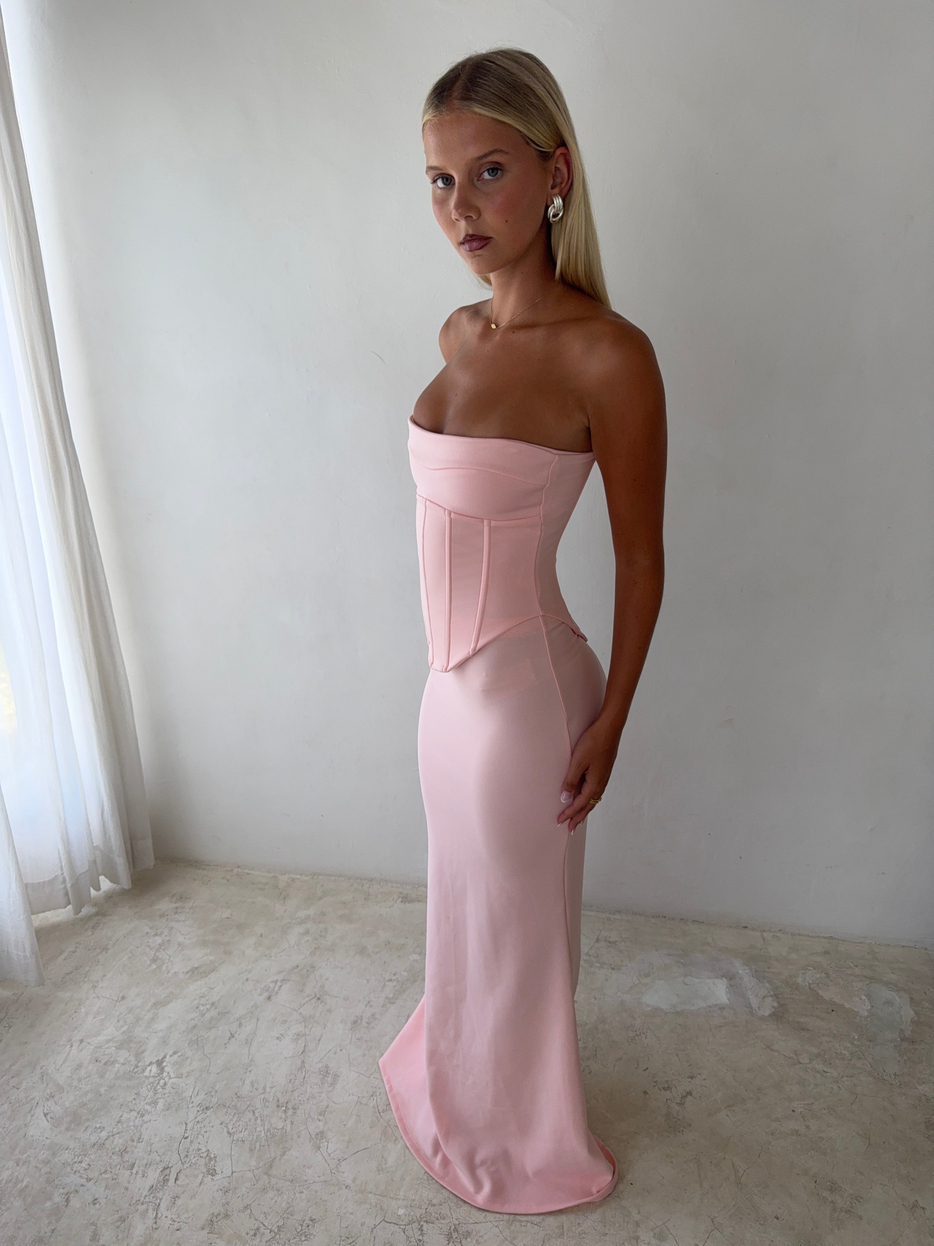 LOUIE GOWN | BABY PINK