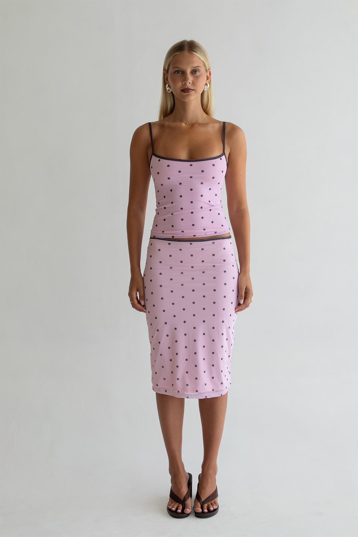 NOAH SINGLET | PINK POLKA