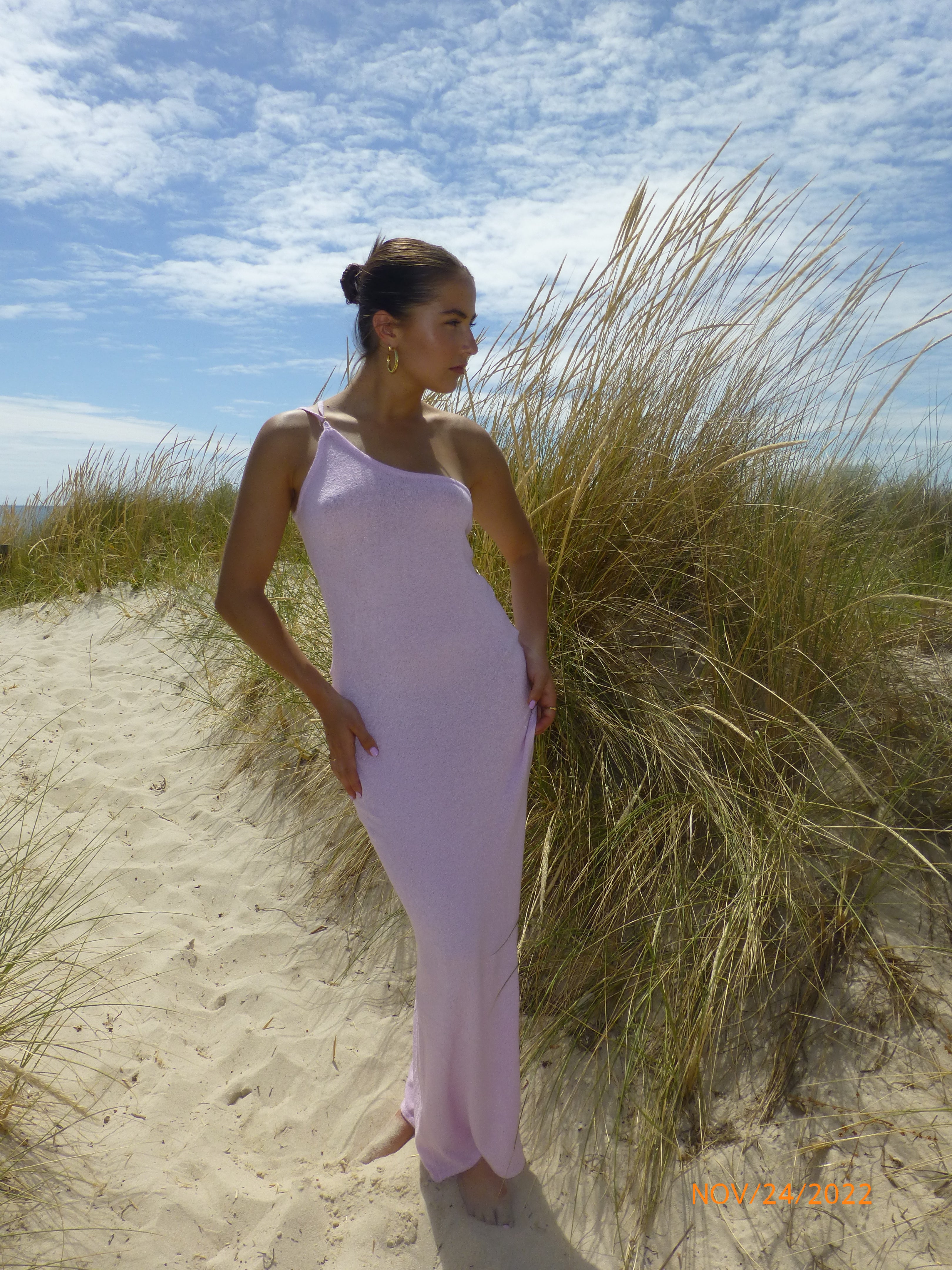 KNIT MAXI DRESS | LILAC HNTR THE LABEL