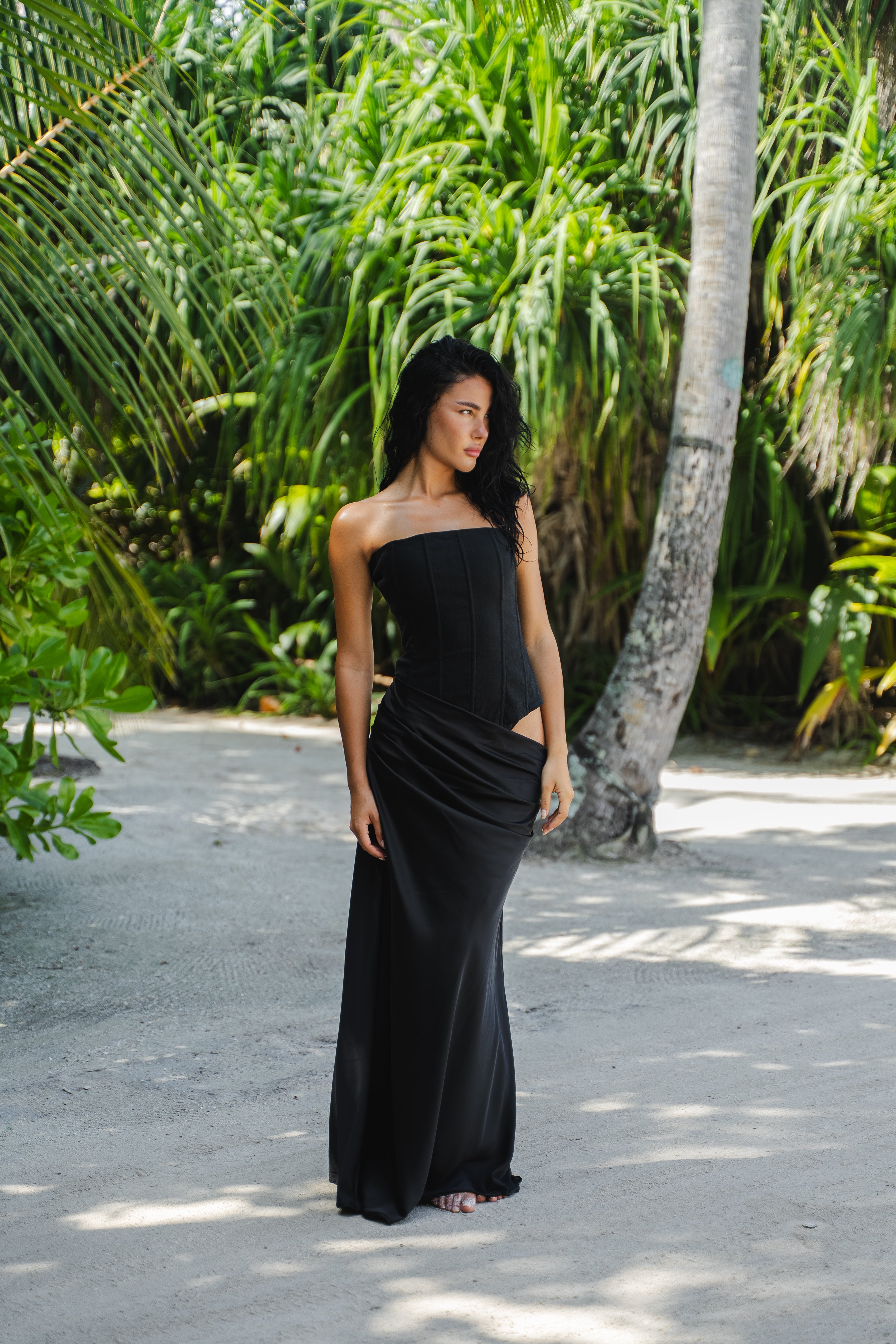 HUXLEY GOWN | BLACK