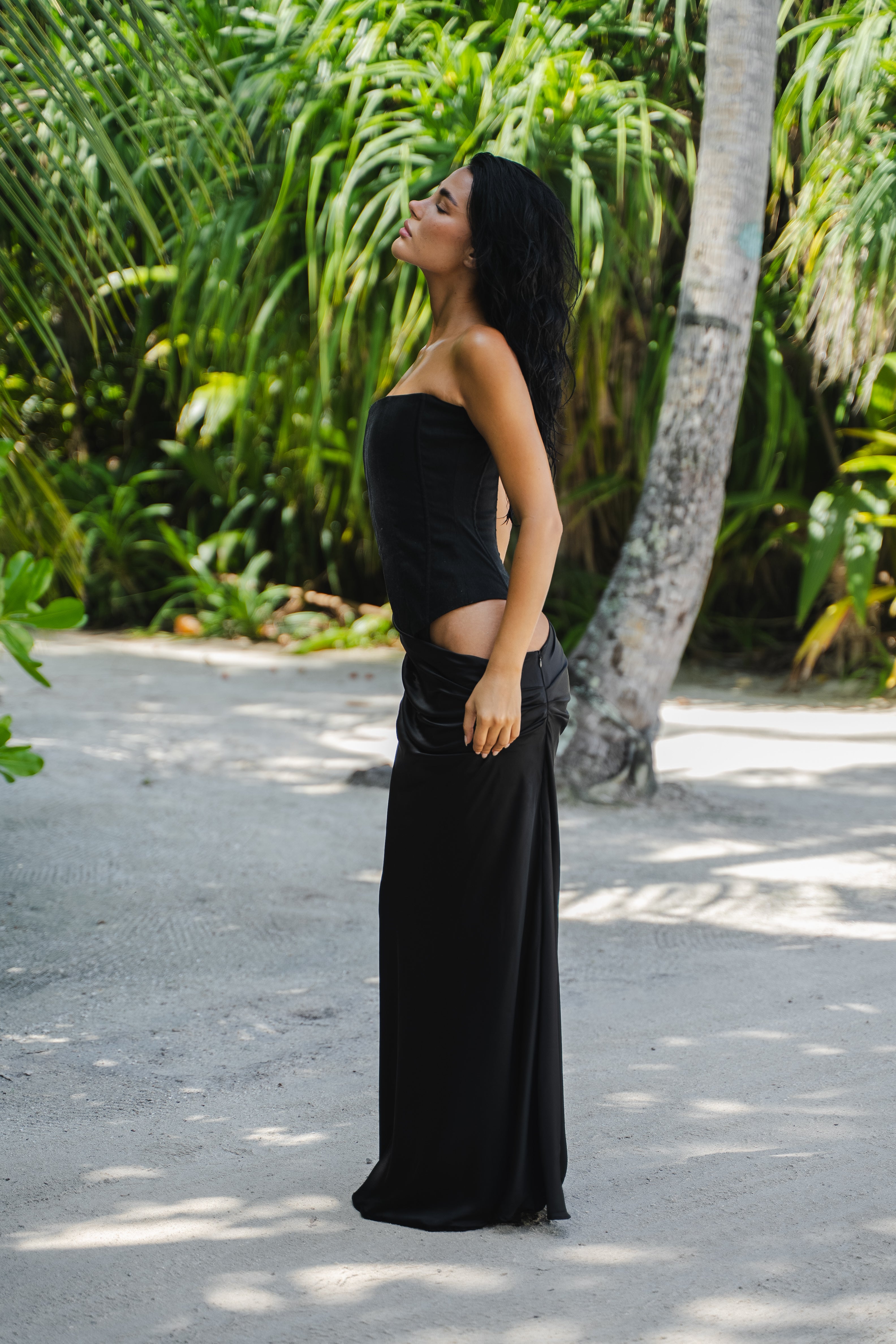 HUXLEY GOWN | BLACK