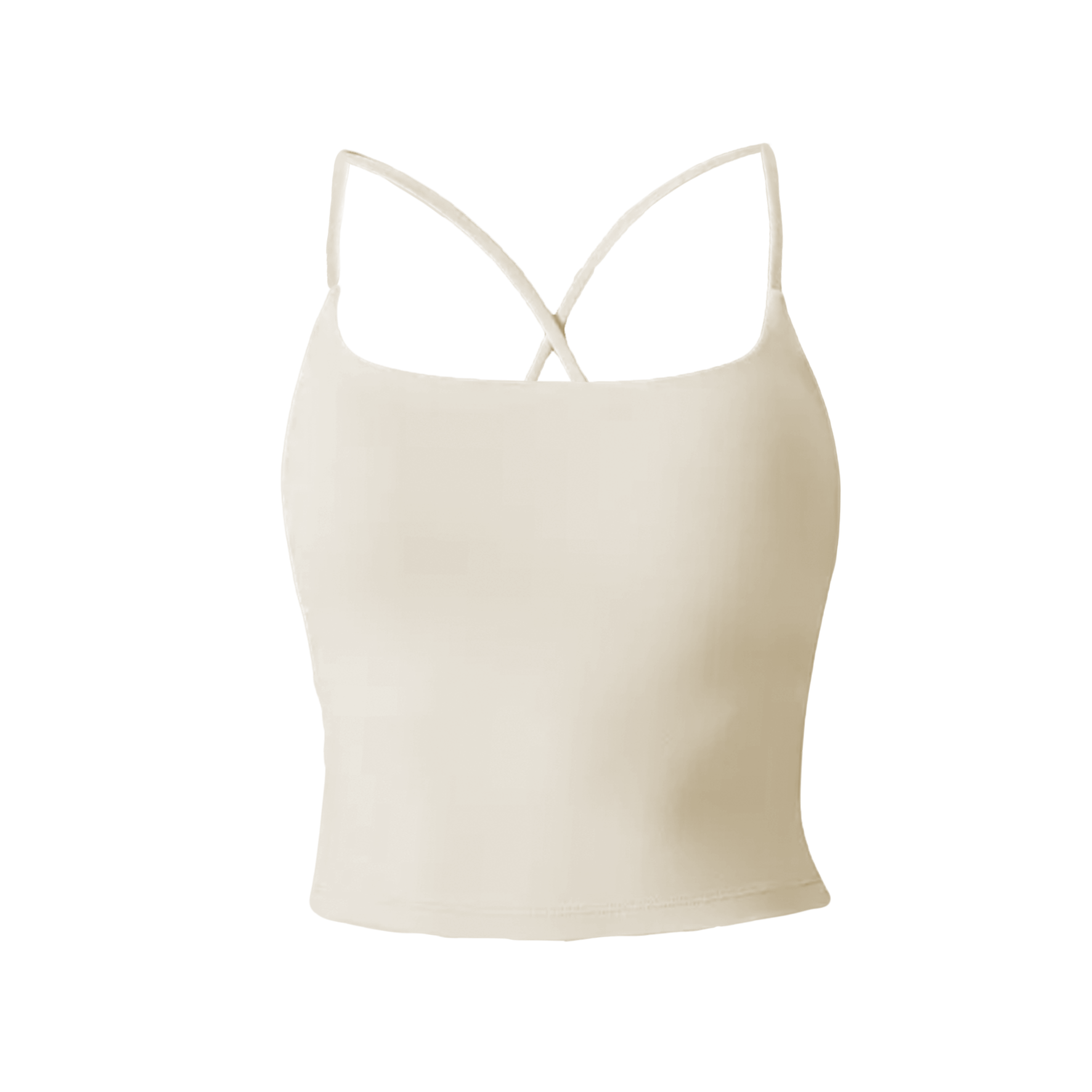 Luxe cross-back singlet: milk