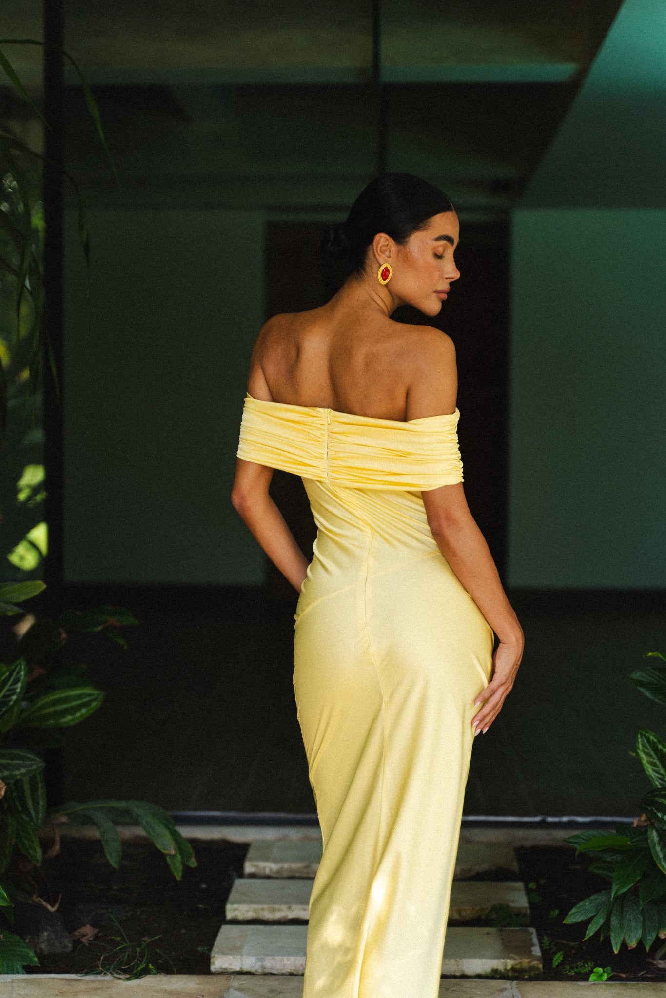 KAYLA GOWN - LEMON