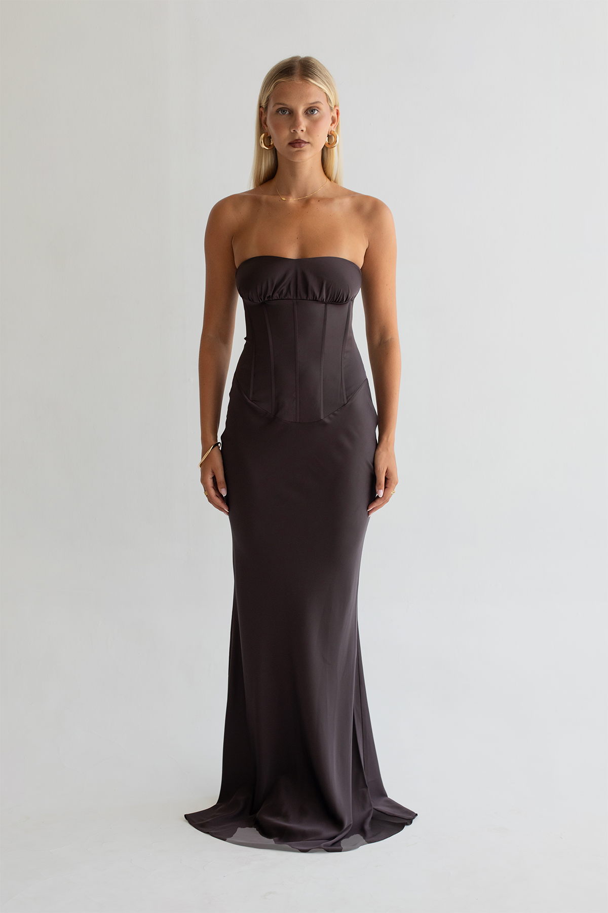 ASHTON GOWN - BROWN