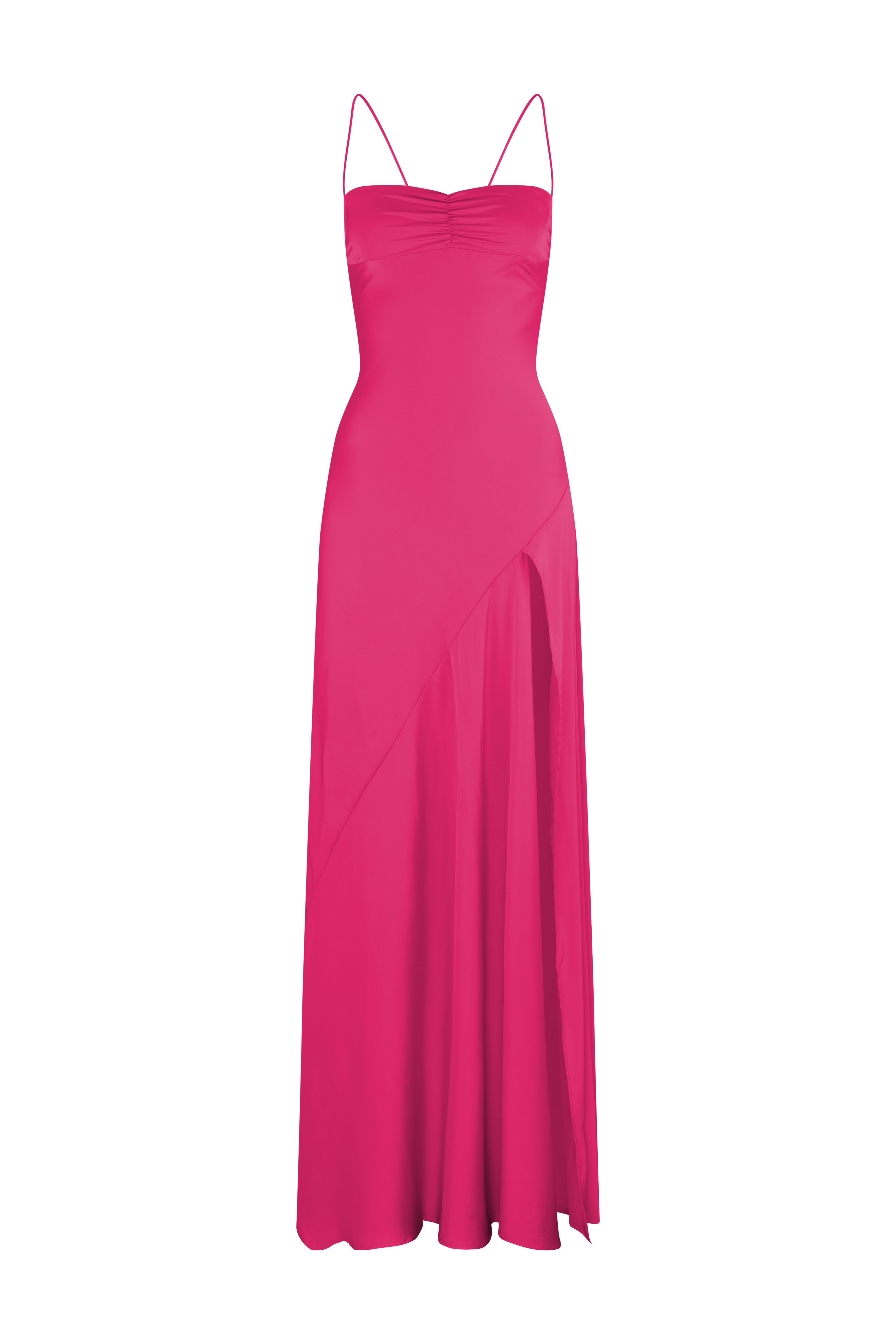 GAIA GOWN: HOT PINK HNTR THE LABEL