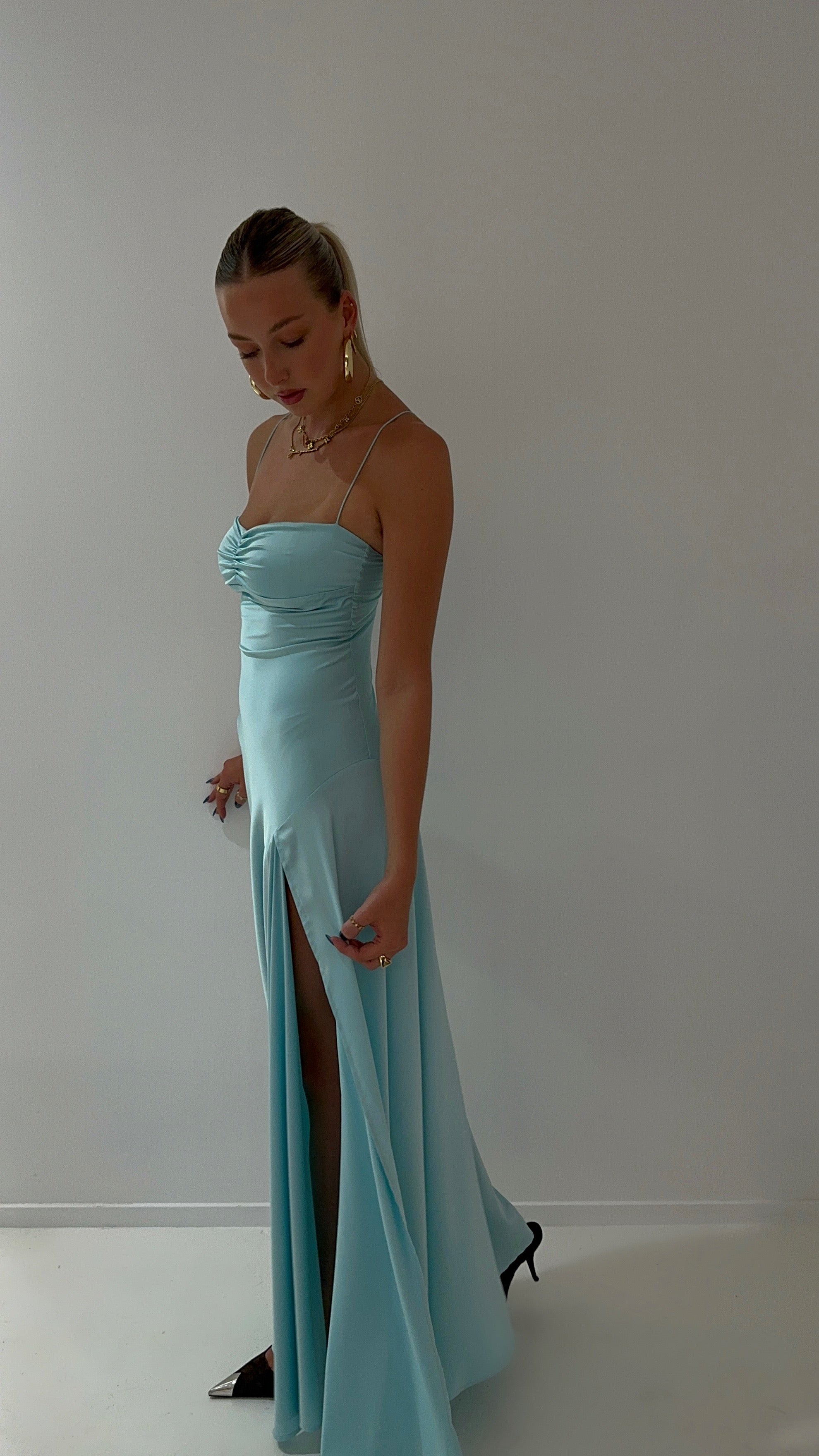 GAIA GOWN: AQUA