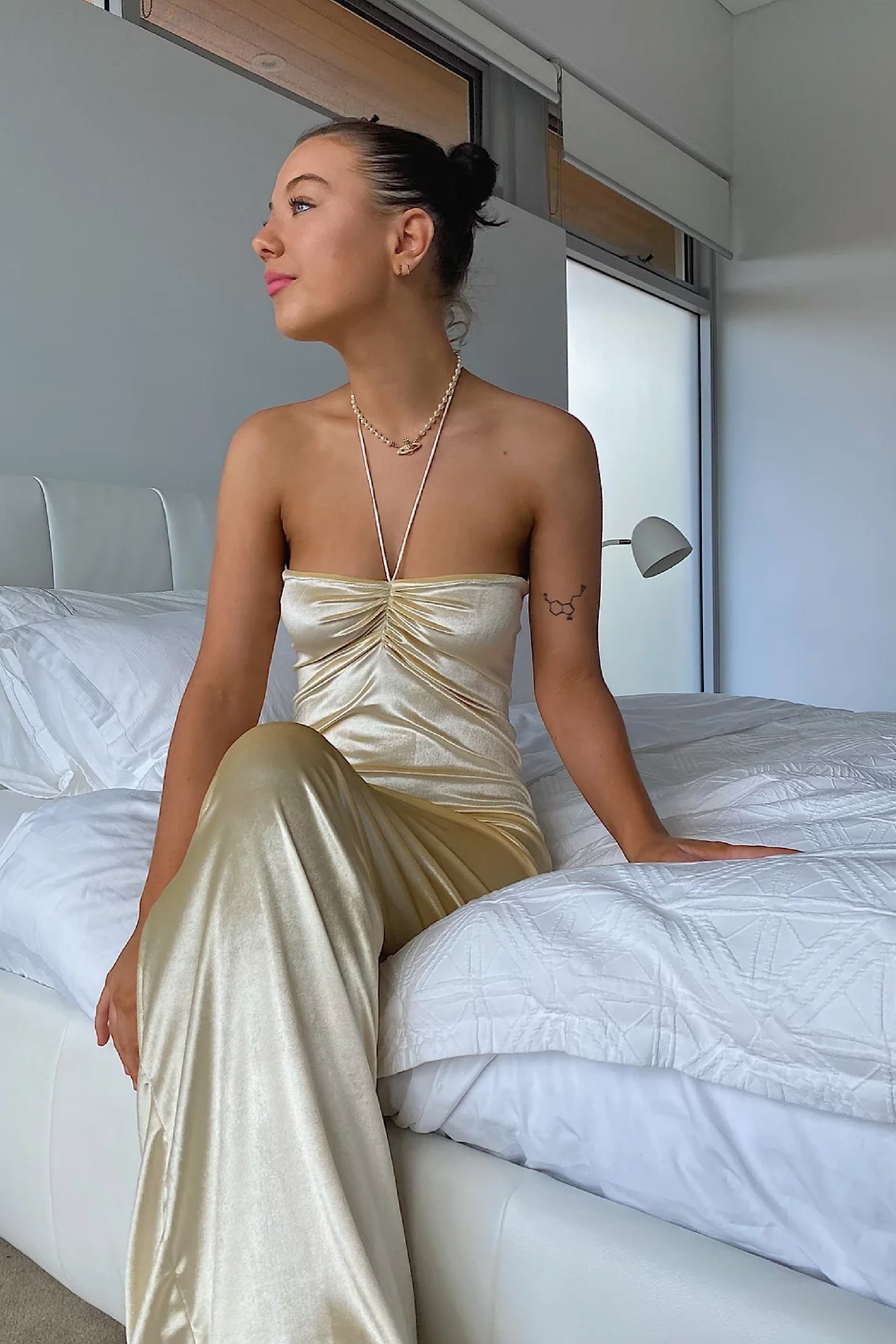 LULU GOWN: champagne