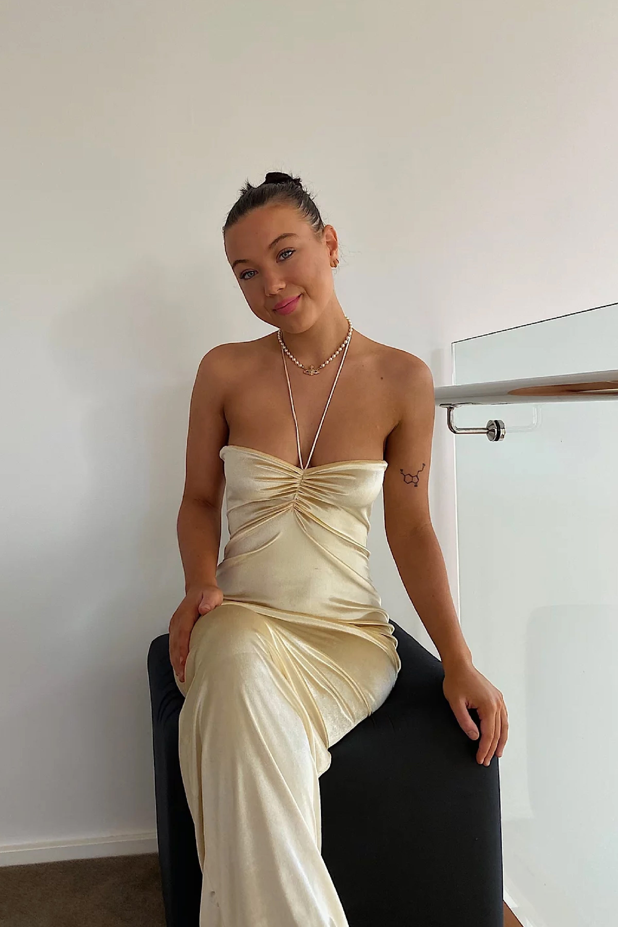 LULU GOWN: champagne