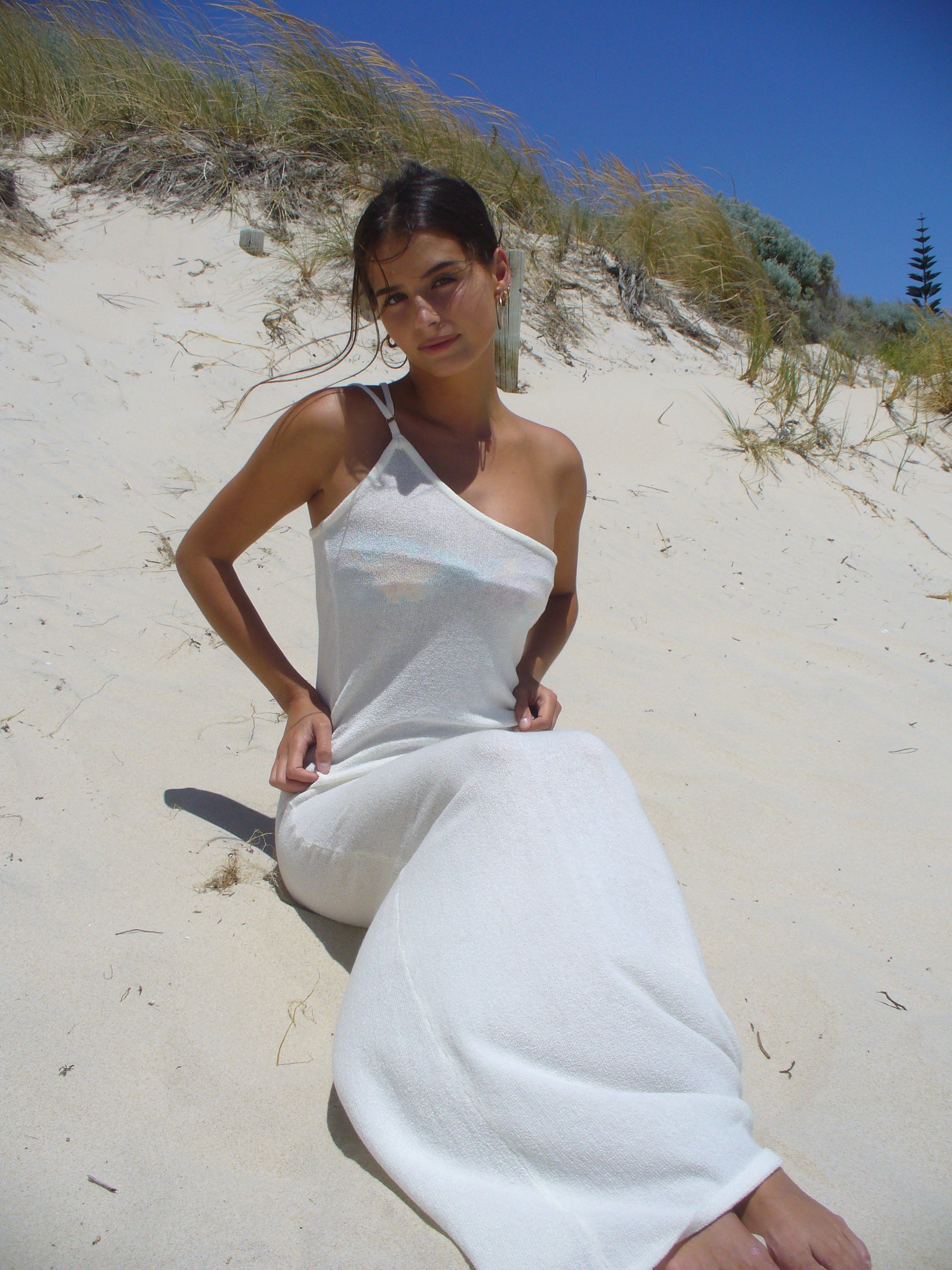 KNIT MAXI IVORY M/L EX STORE STOCK