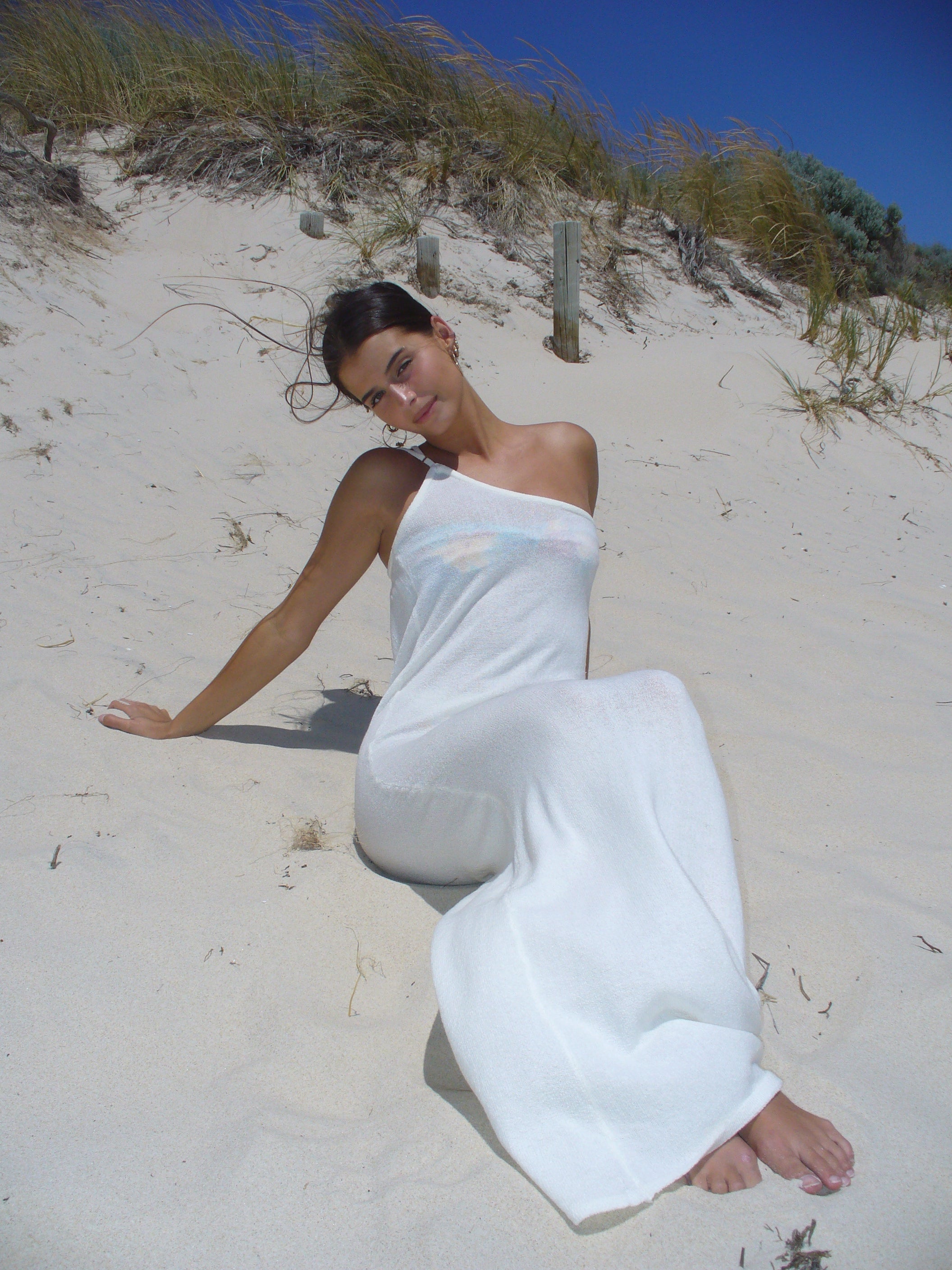 KNIT MAXI IVORY M/L EX STORE STOCK