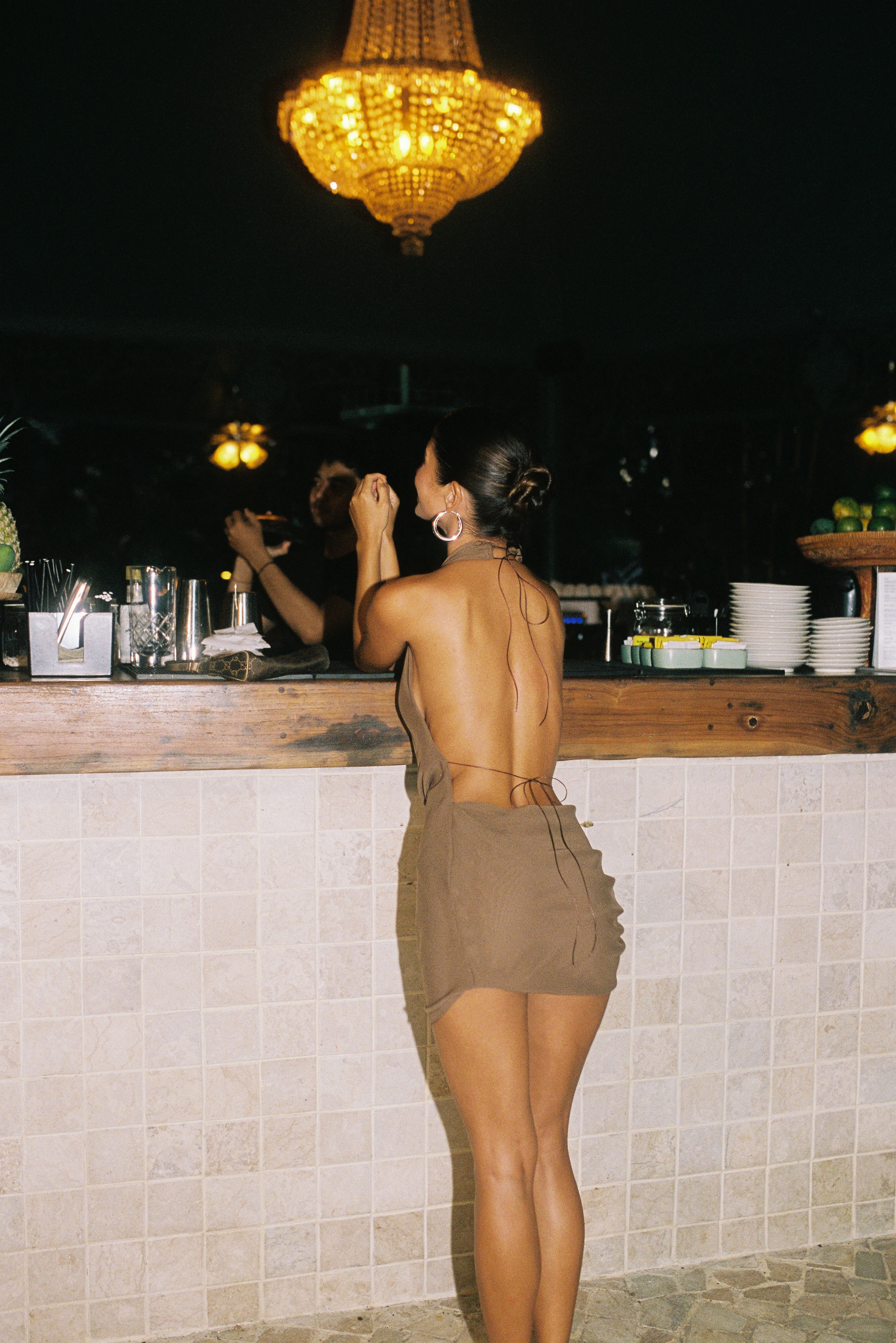 ISABELLE MINI DRESS | BROWN