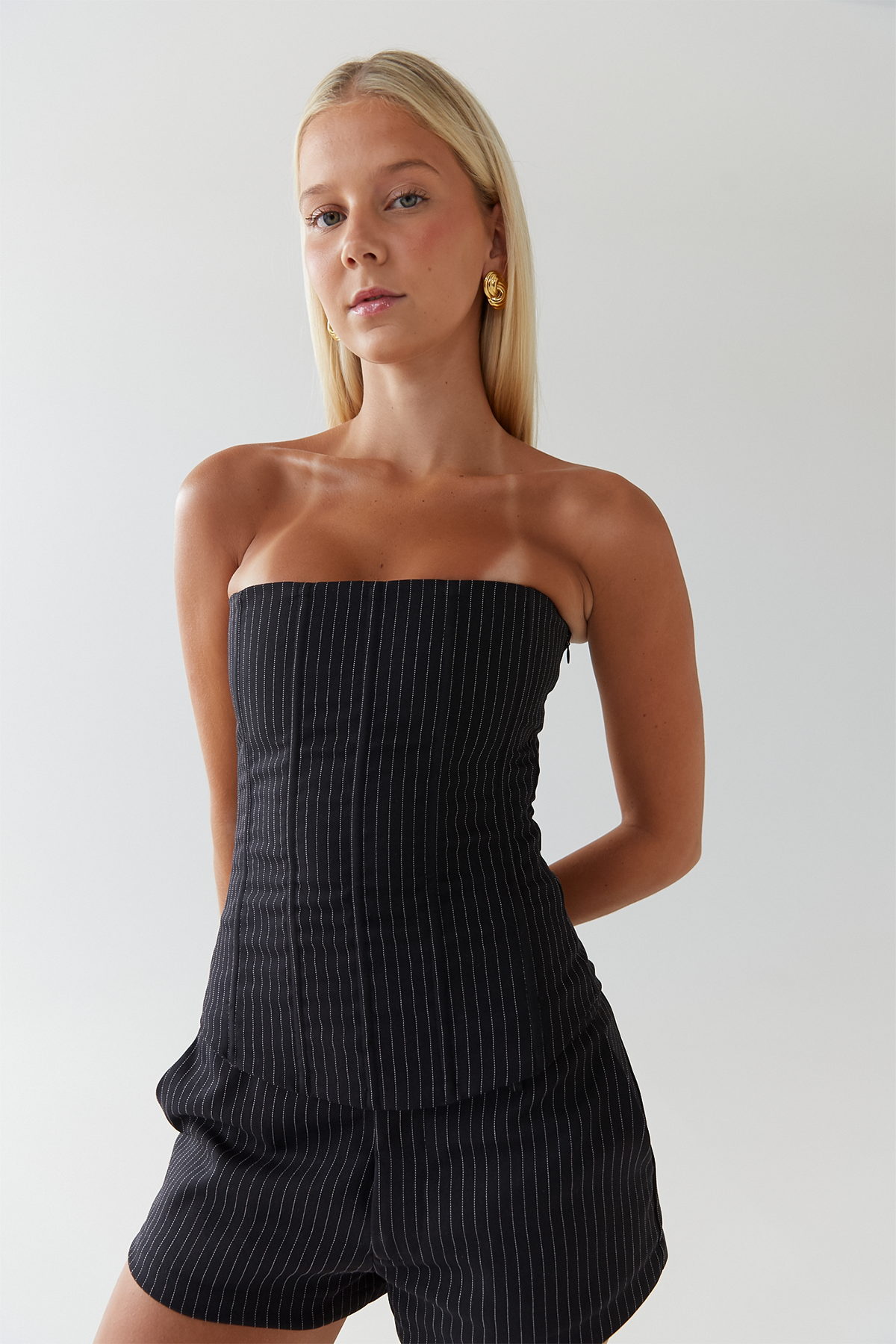 Mila Corset | Pinstripe