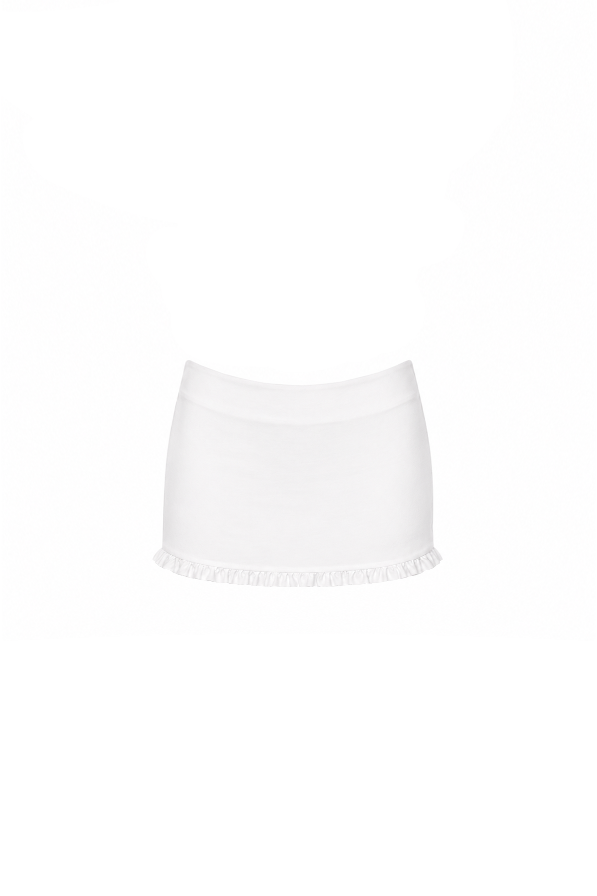 JAK RUFFLE MINI SKIRT | WHITE HNTR THE LABEL