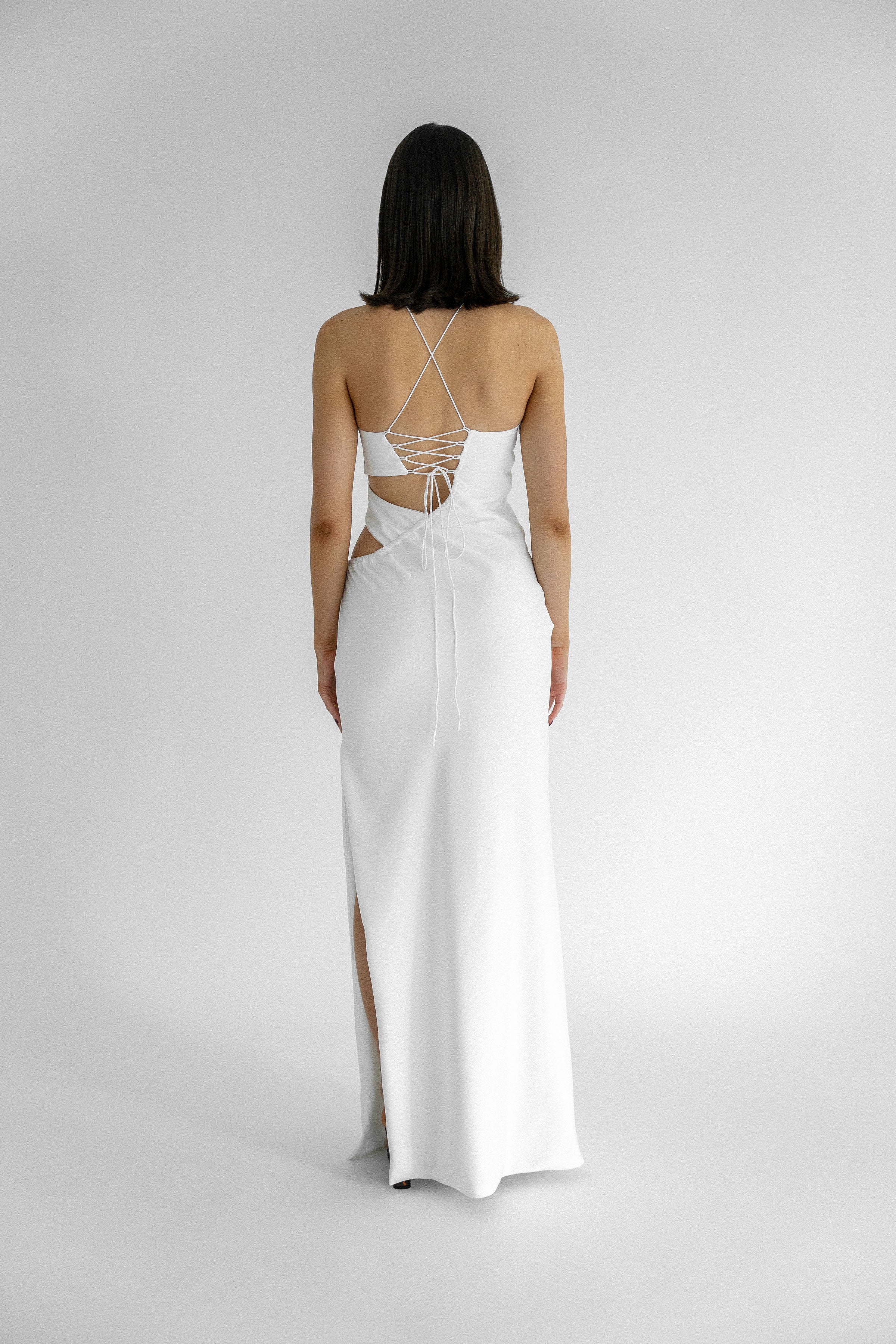 Timothy gown: blanc