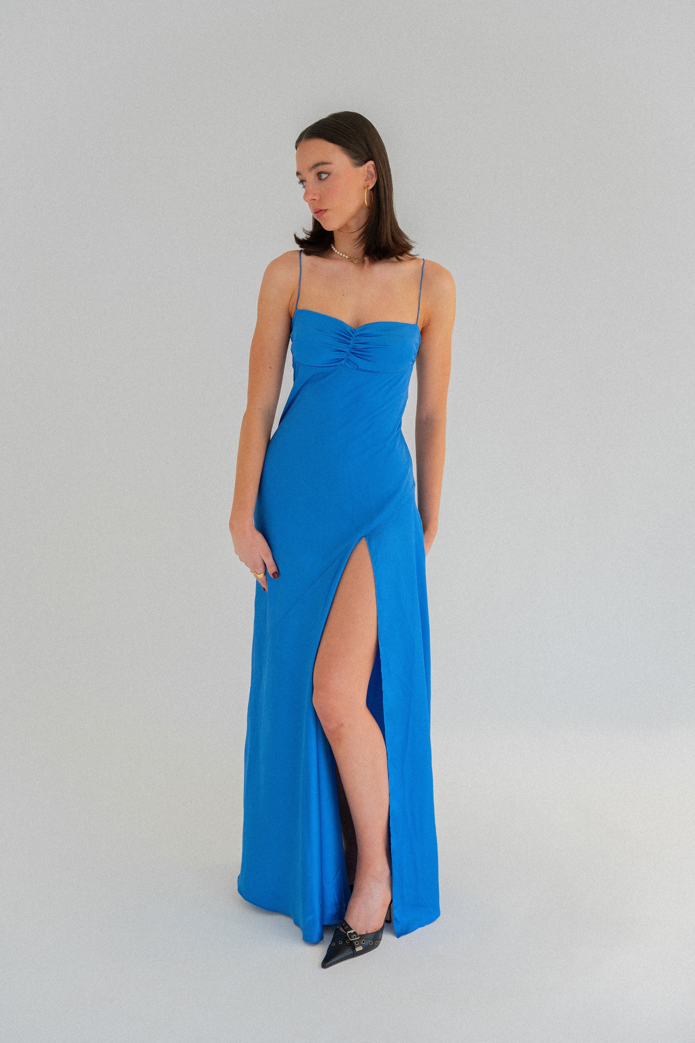 GAIA GOWN: AZUL