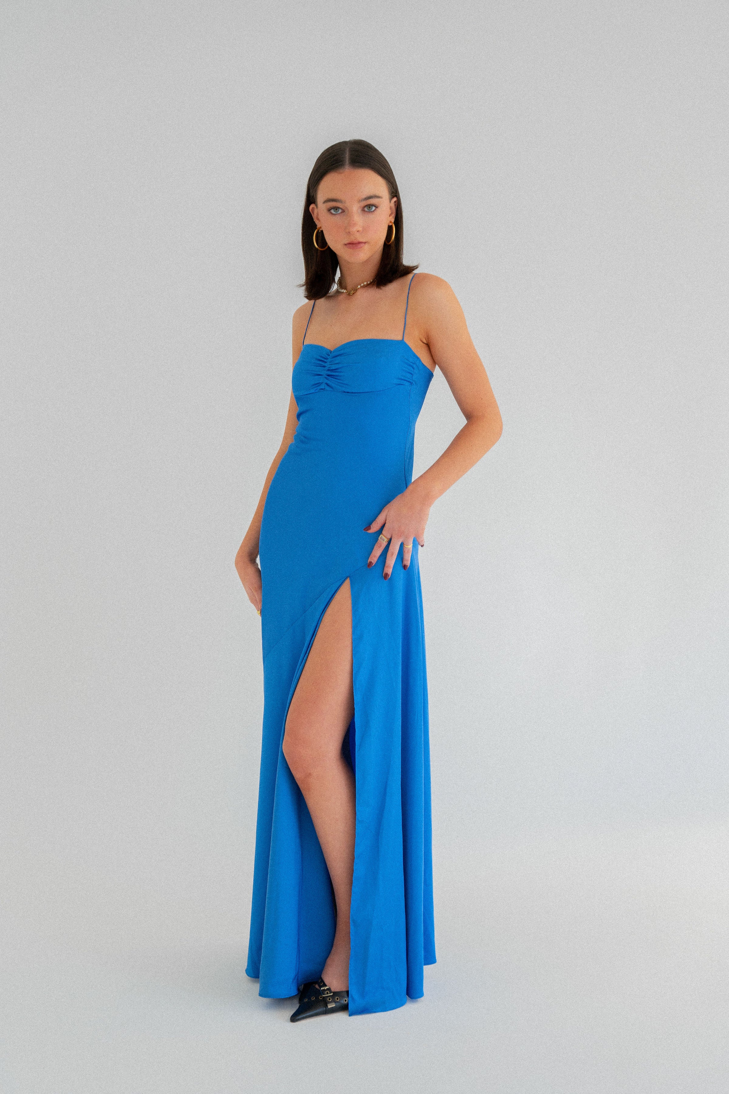 GAIA GOWN: AZUL