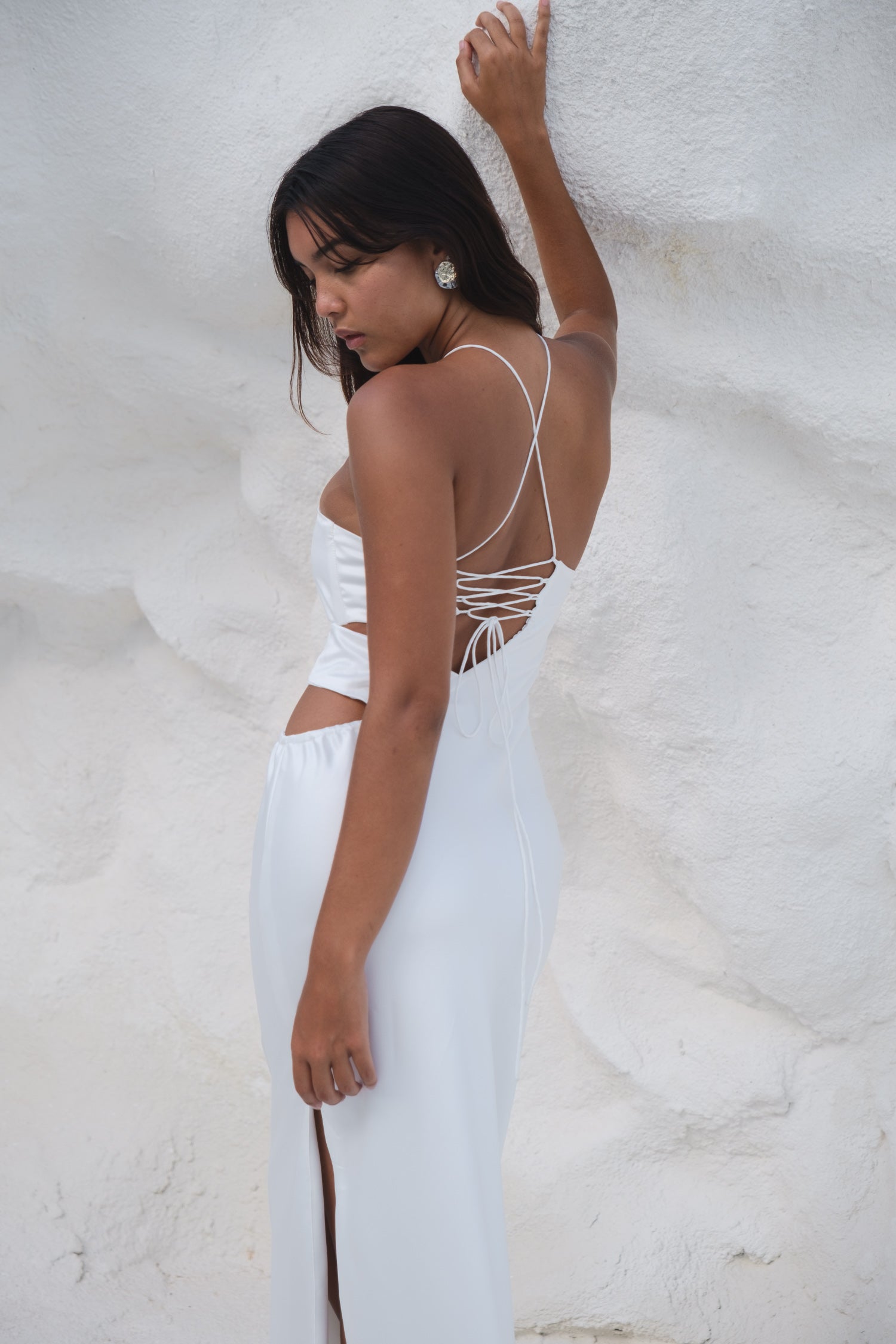Timothy gown: blanc