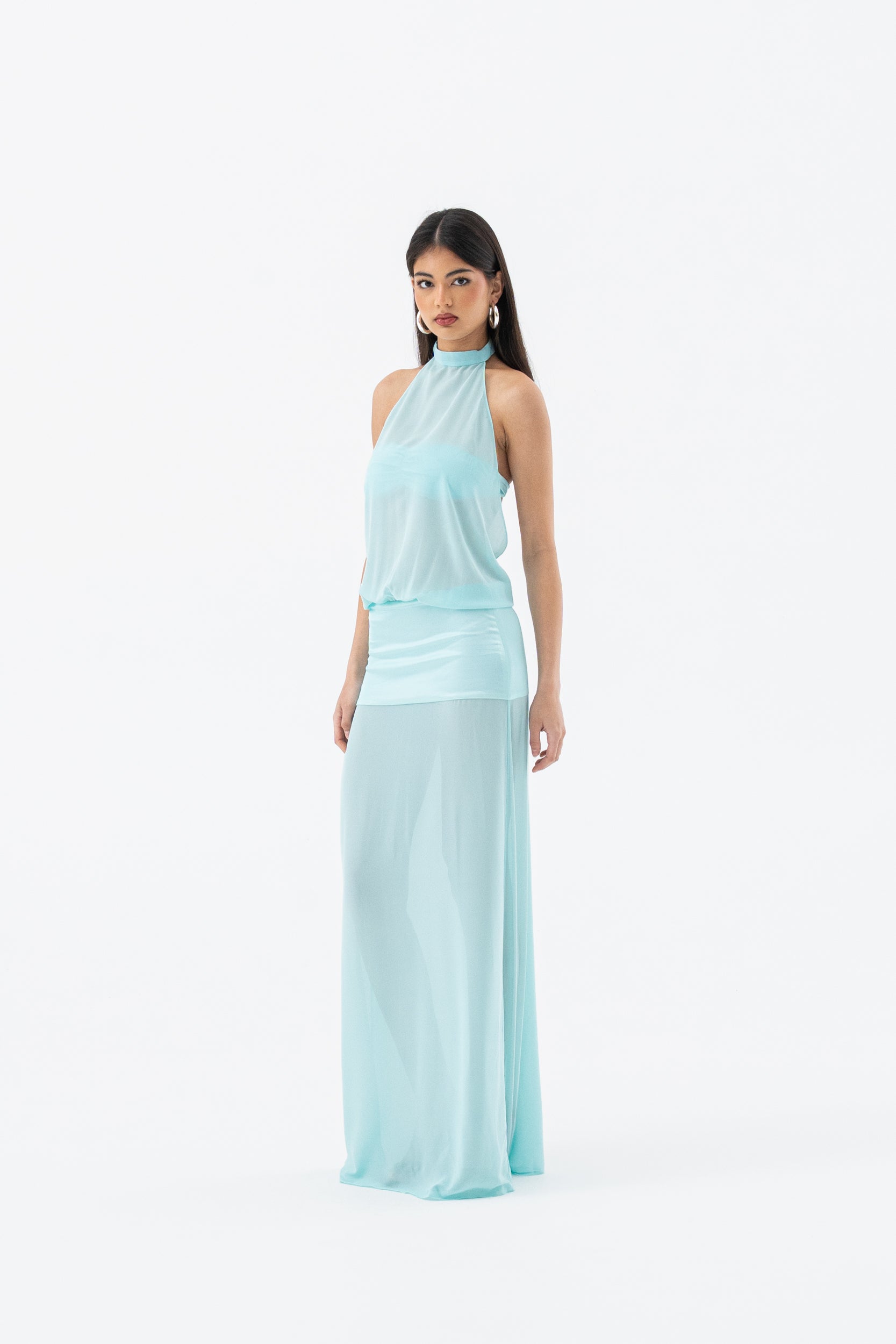 SIENNA DRESS | AQUA HNTR THE LABEL