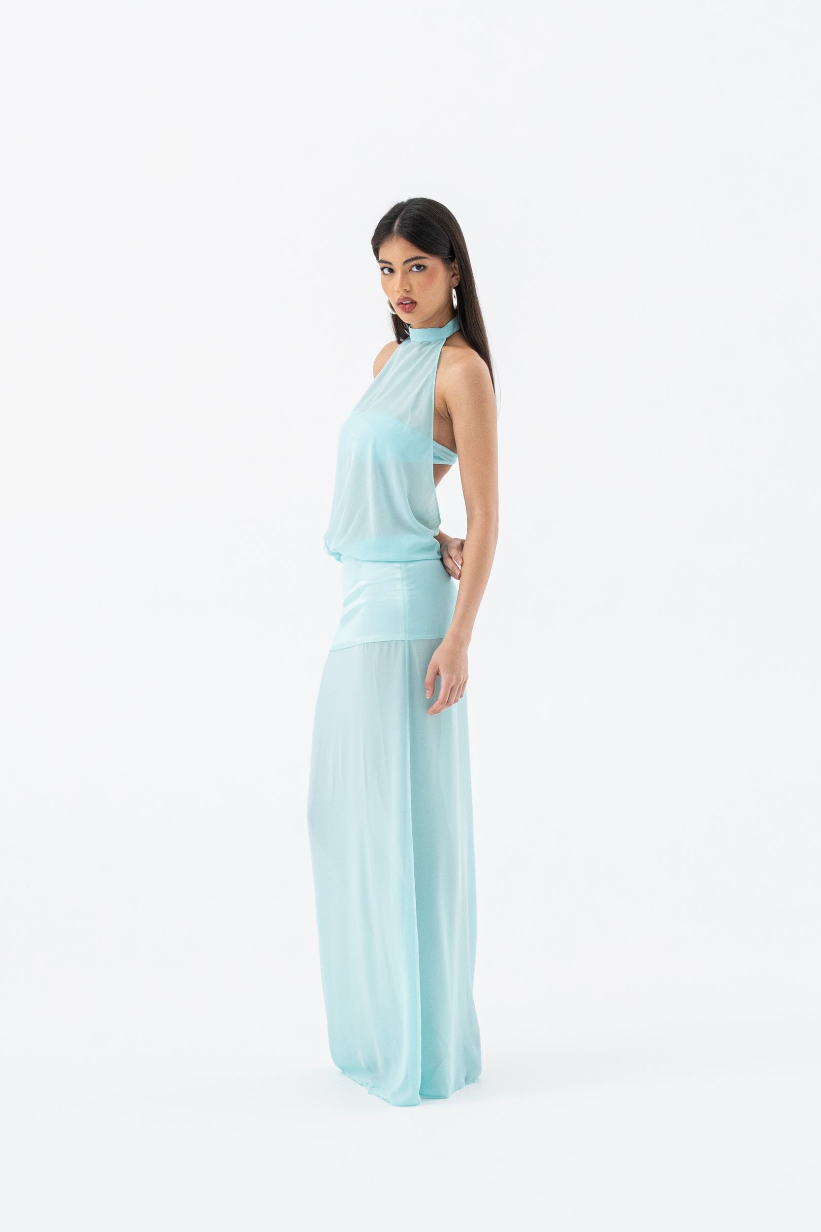 SIENNA DRESS | AQUA HNTR THE LABEL
