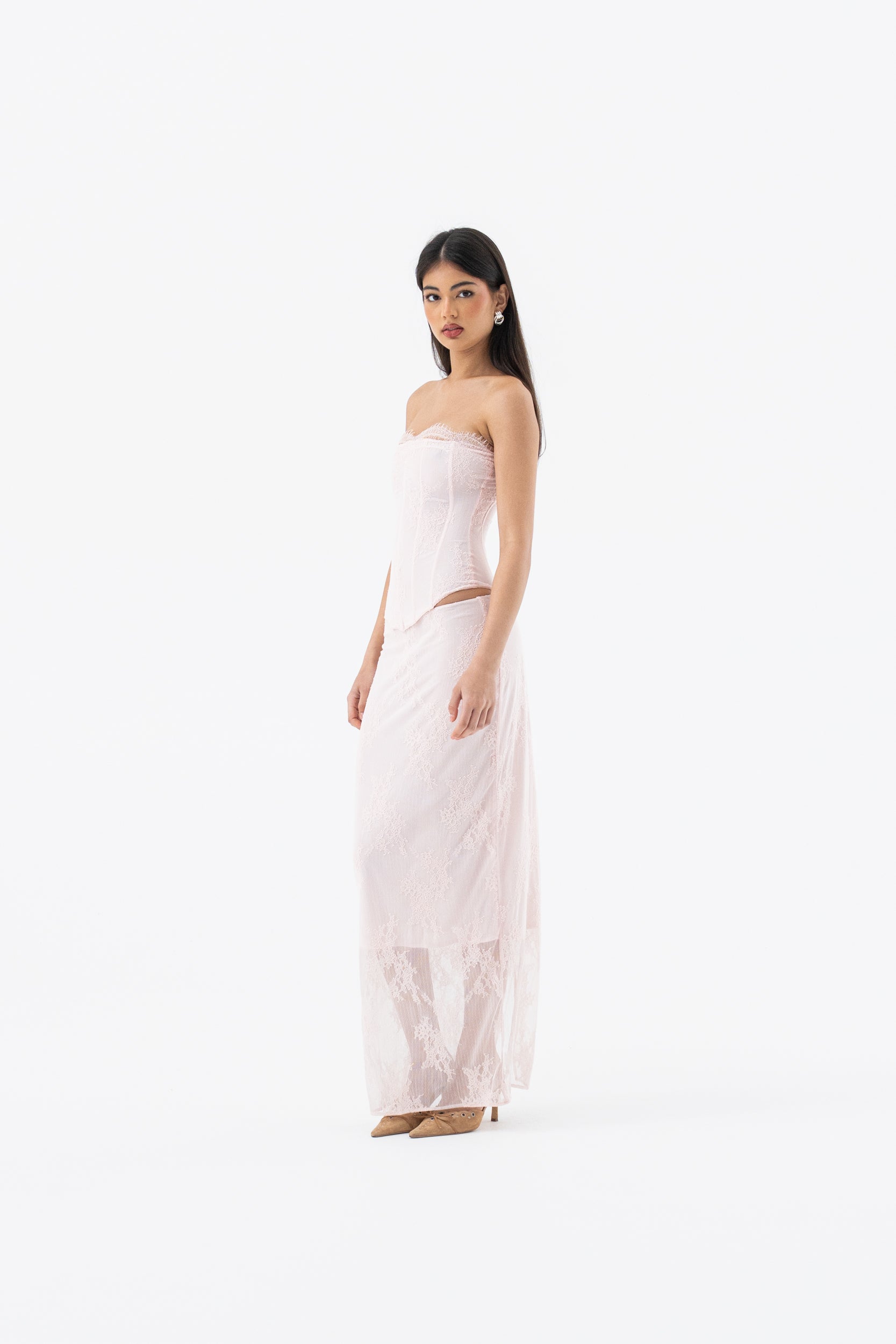 INEZ MAXI SKIRT | BLUSH HNTR THE LABEL