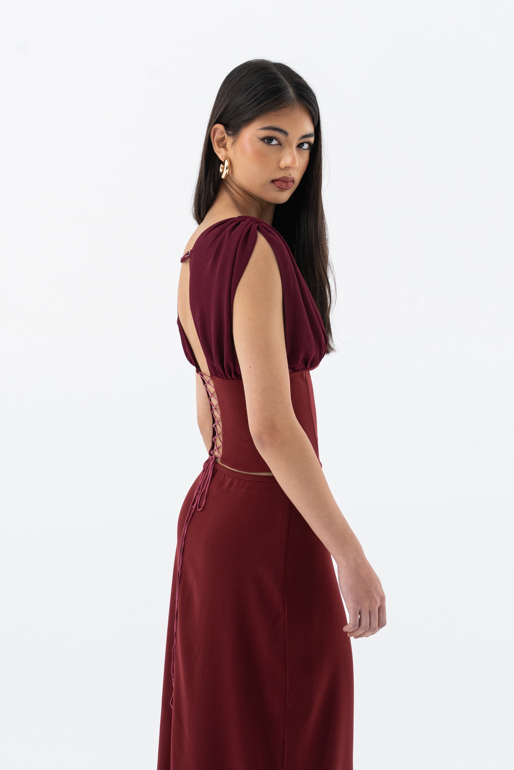 KAIA GOWN | WINE HNTR THE LABEL