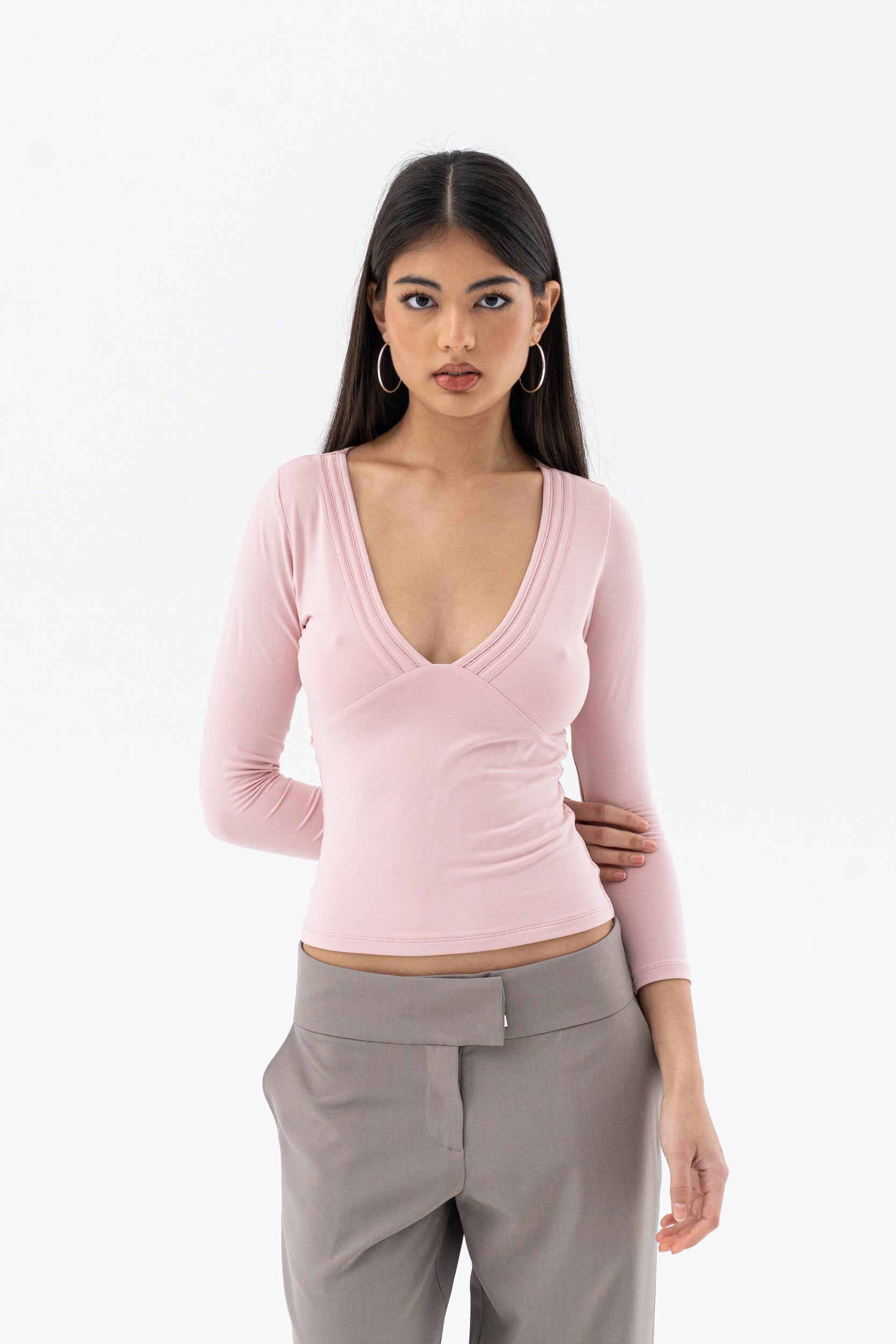 FELICITY LONG SLEEVE | PINK HNTR THE LABEL