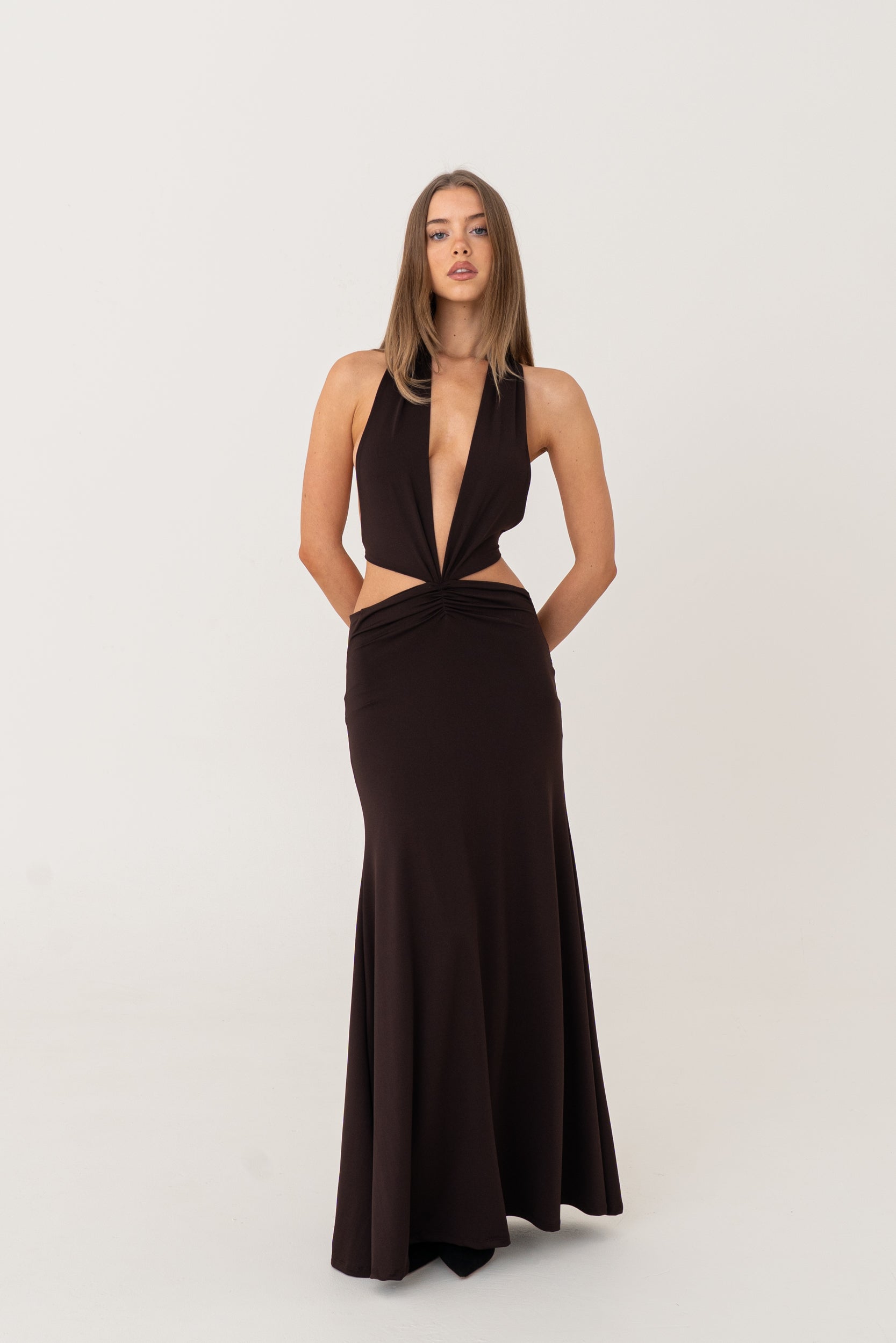 AZALEA DRESS | BROWN