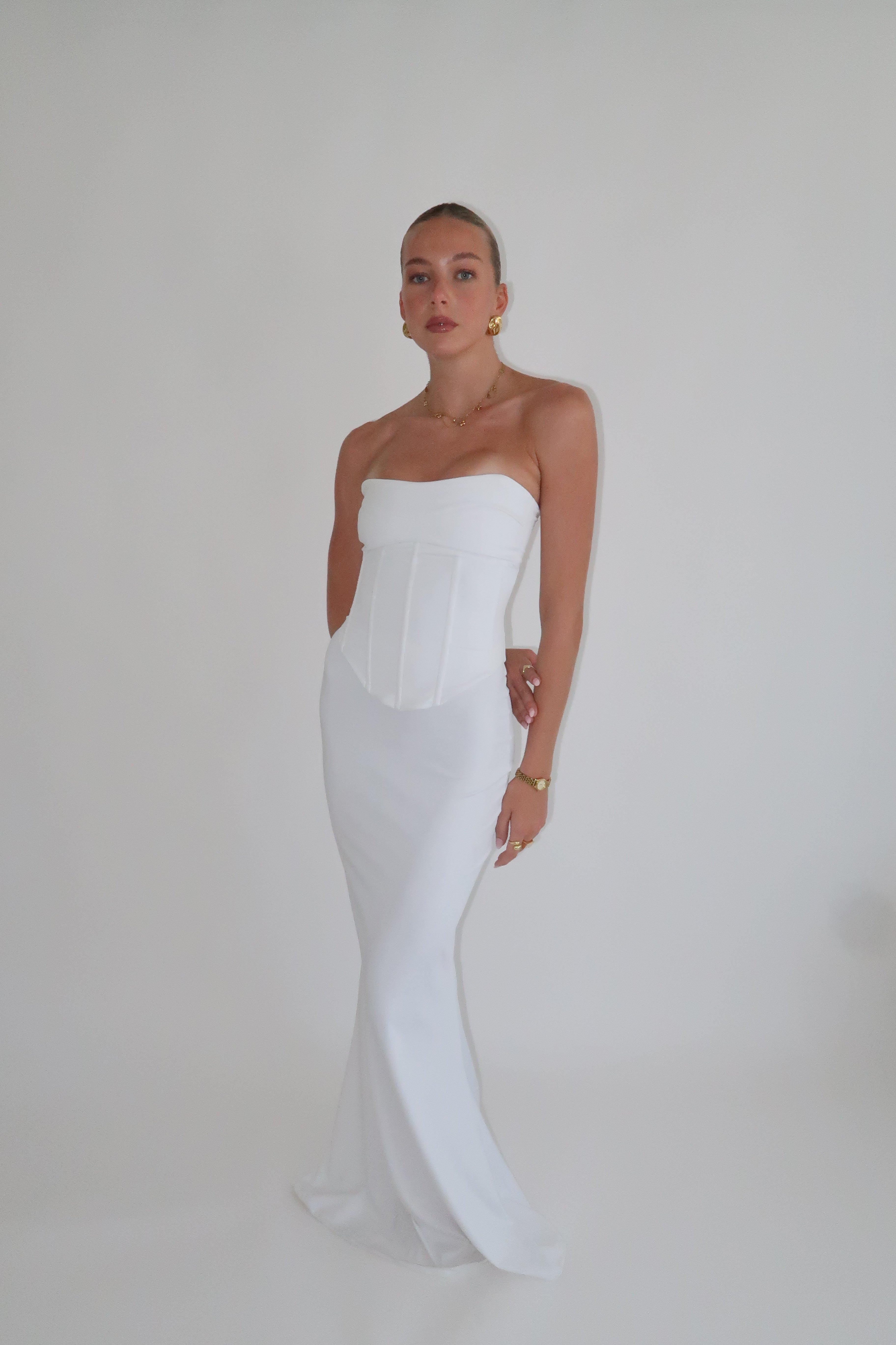 LOUIE GOWN | BLANC