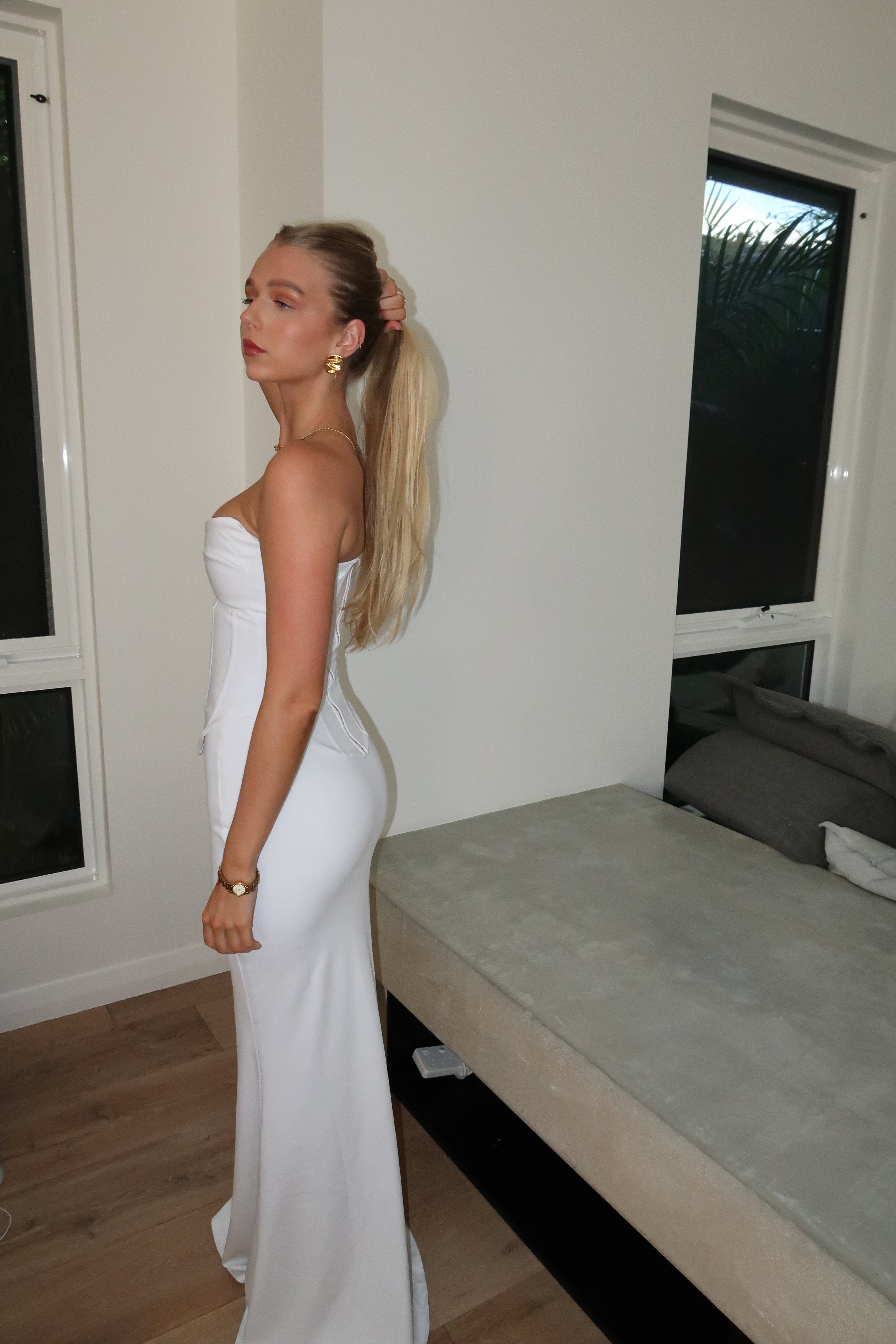 LOUIE GOWN | BLANC