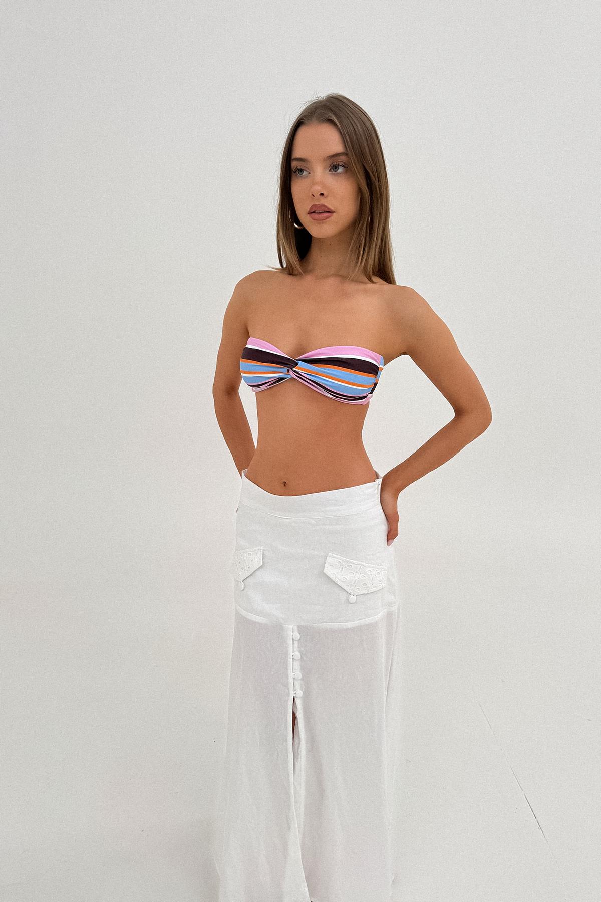 TWIST BANDEAU | stripe
