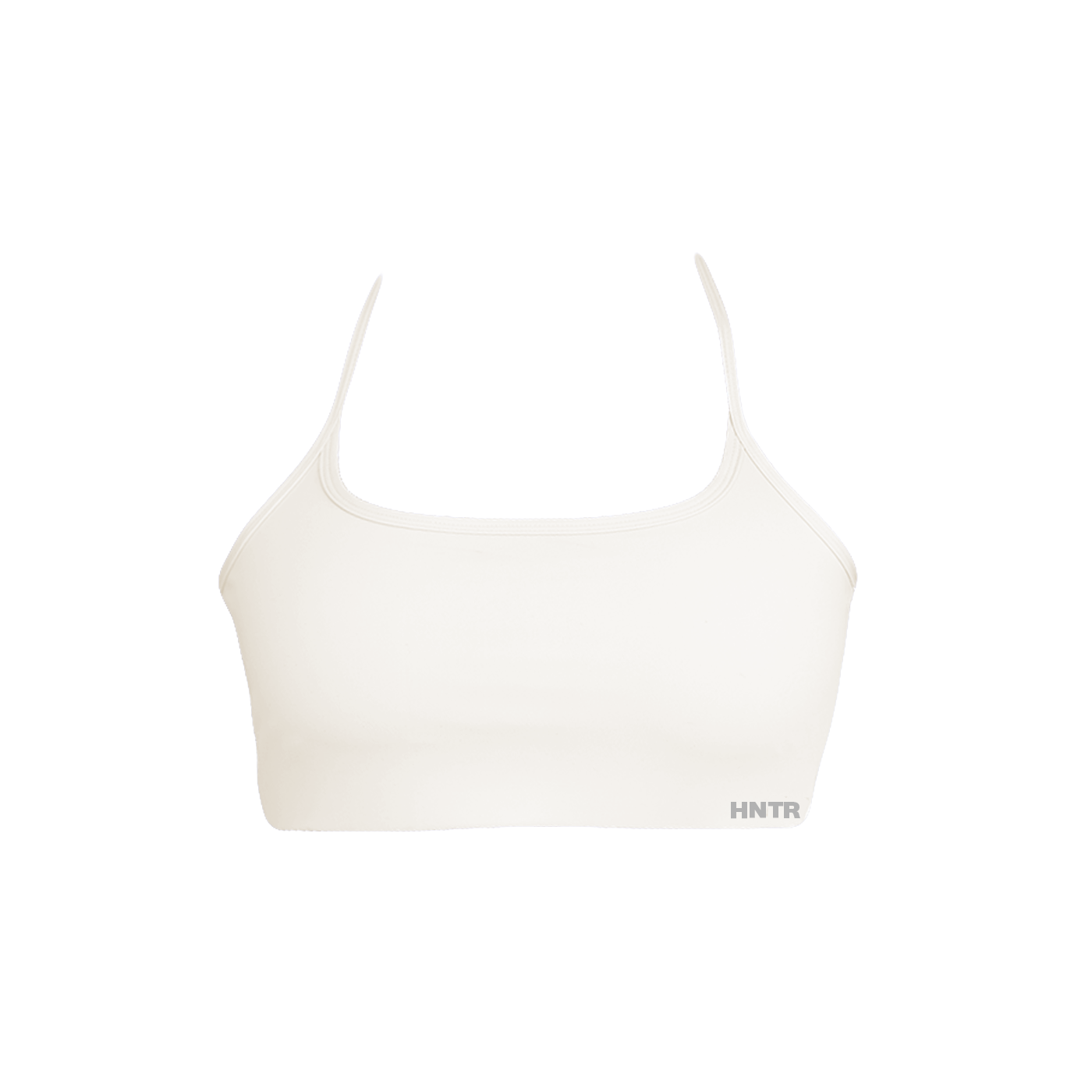 Luxe cross-back bra: milk