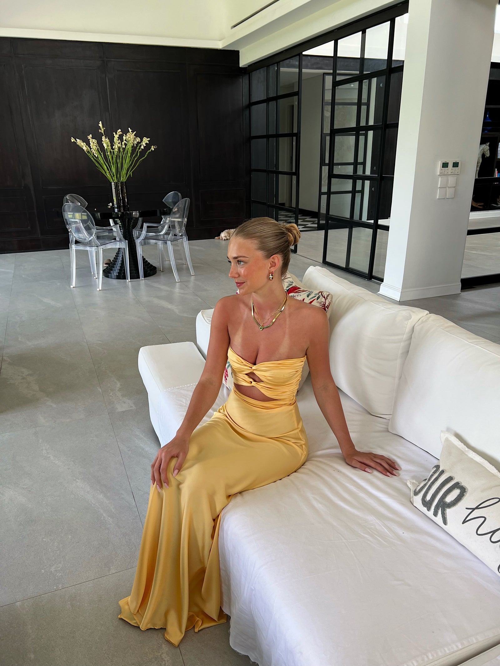 INKA GOWN: gold sun