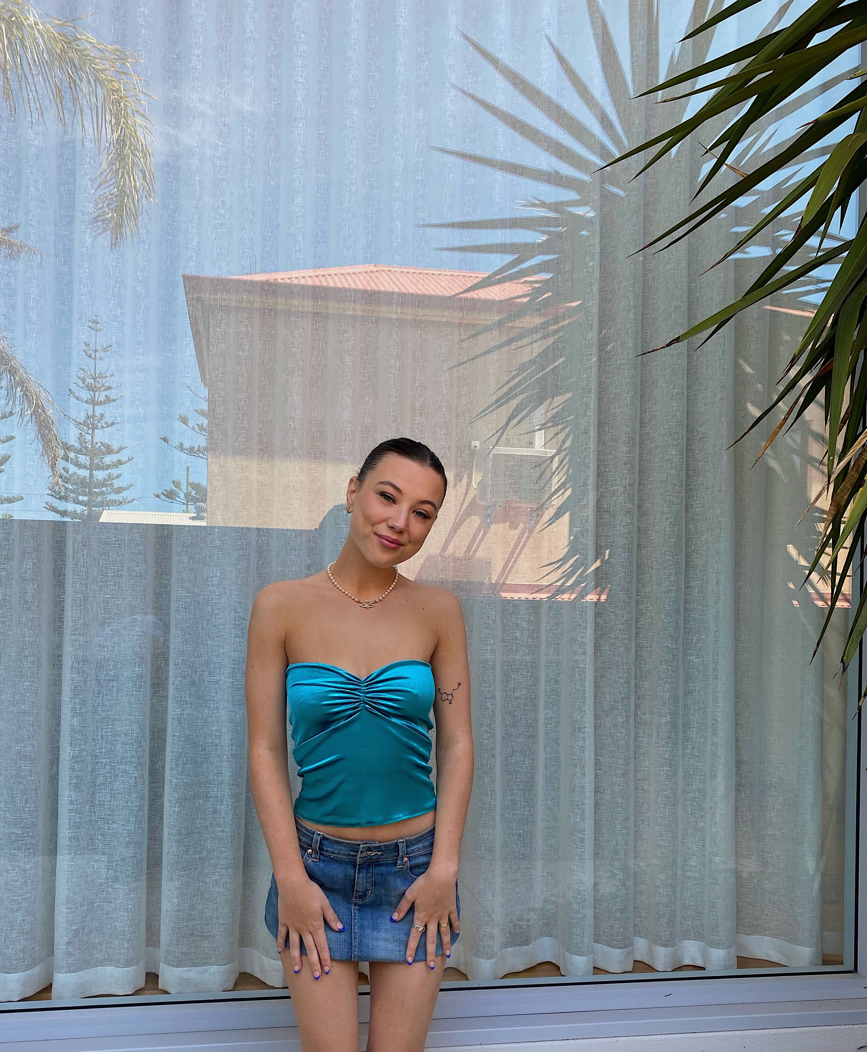 TYLER TOP: aqua